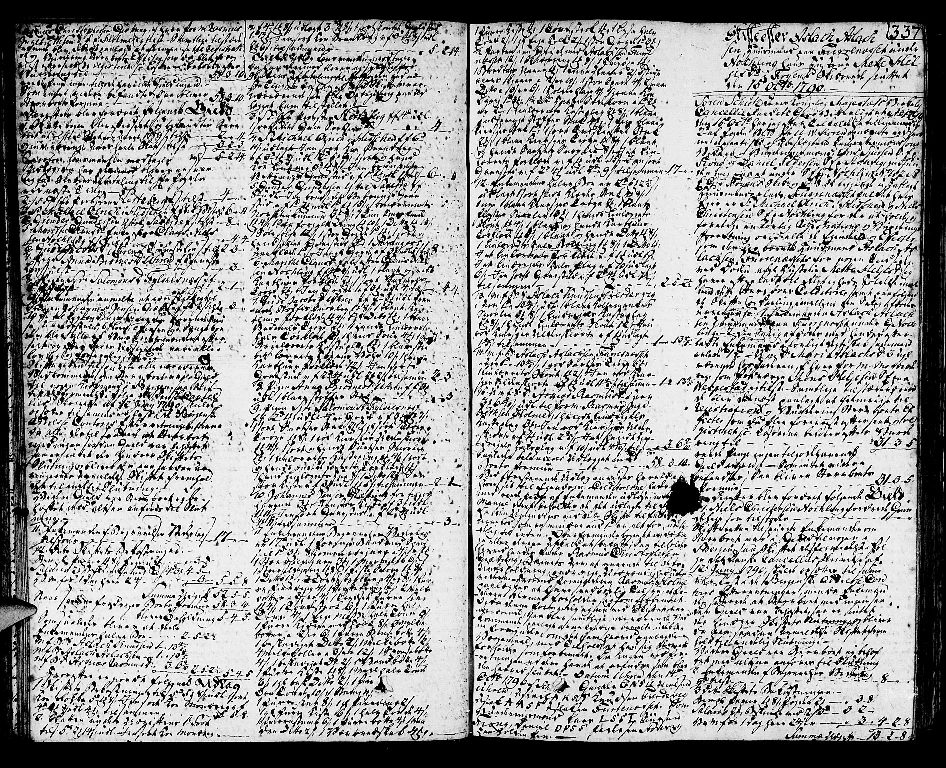 Sunnhordland sorenskrivar, SAB/A-2401/1/H/Ha/Haa/L0010: Skifteprotokollar. Register i protokoll. Fol. 565-ut, 1790-1792, s. 336b-337a