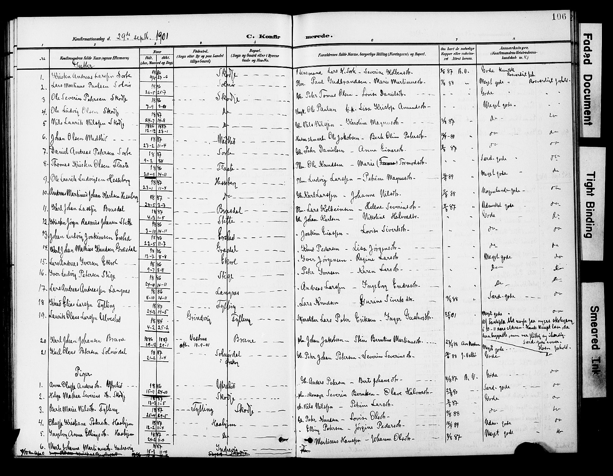 Ministerialprotokoller, klokkerbøker og fødselsregistre - Møre og Romsdal, AV/SAT-A-1454/524/L0366: Klokkerbok nr. 524C07, 1900-1931, s. 106