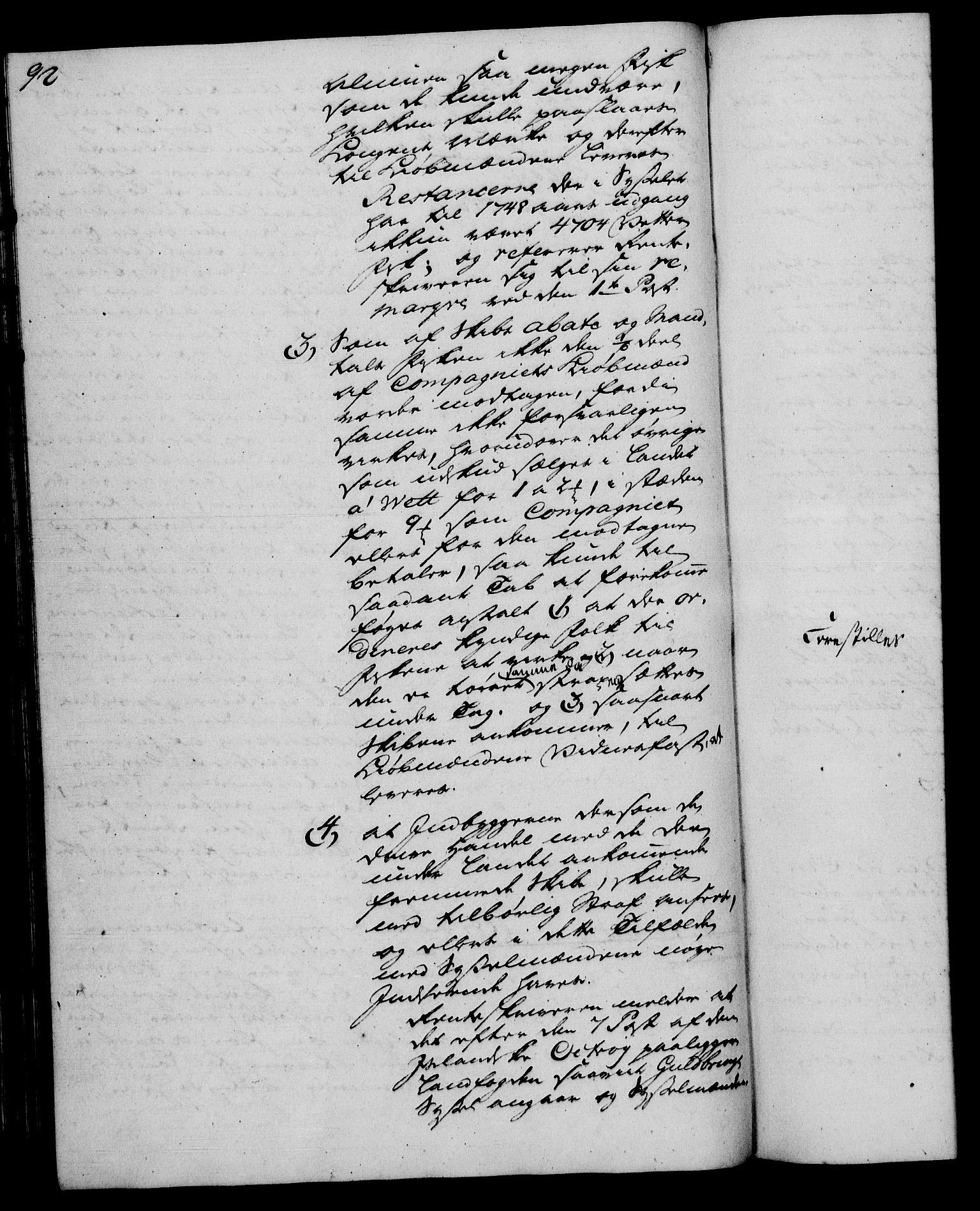 Rentekammeret, Kammerkanselliet, RA/EA-3111/G/Gh/Gha/L0030: Norsk ekstraktmemorialprotokoll (merket RK 53.75), 1749-1751, s. 92