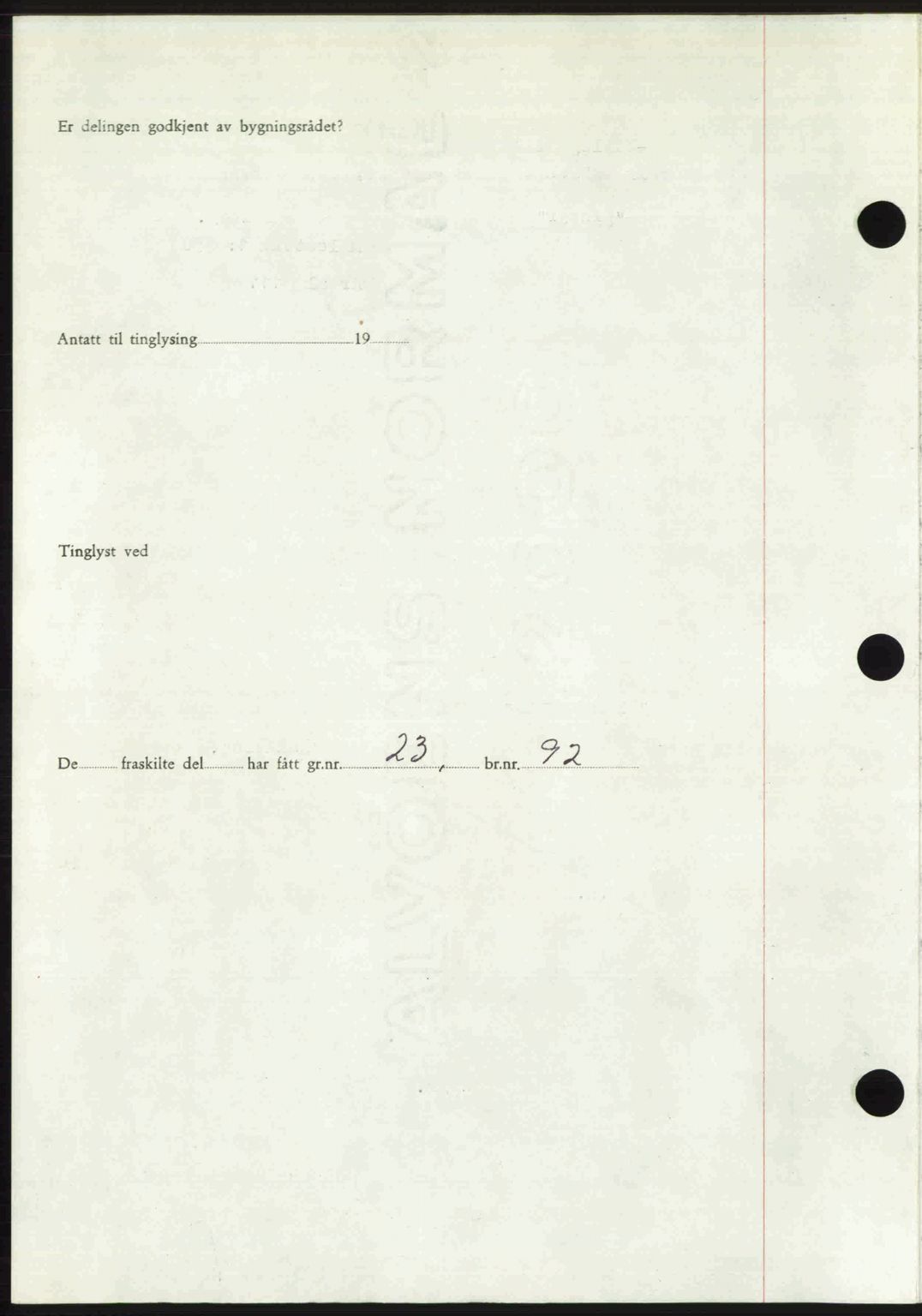 Romsdal sorenskriveri, AV/SAT-A-4149/1/2/2C: Pantebok nr. A29, 1949-1949, Dagboknr: 963/1949