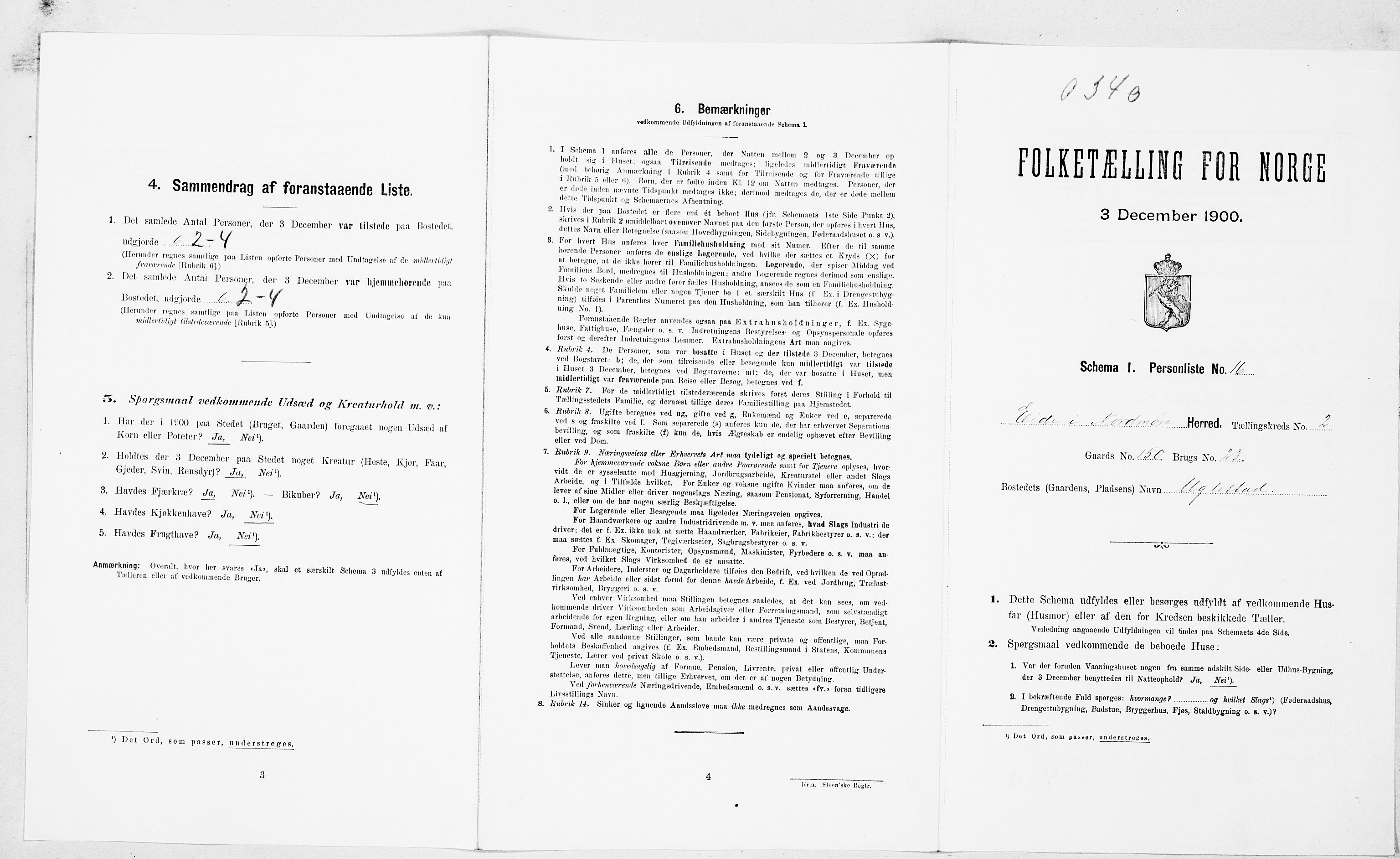 SAT, Folketelling 1900 for 1551 Eide herred, 1900, s. 120