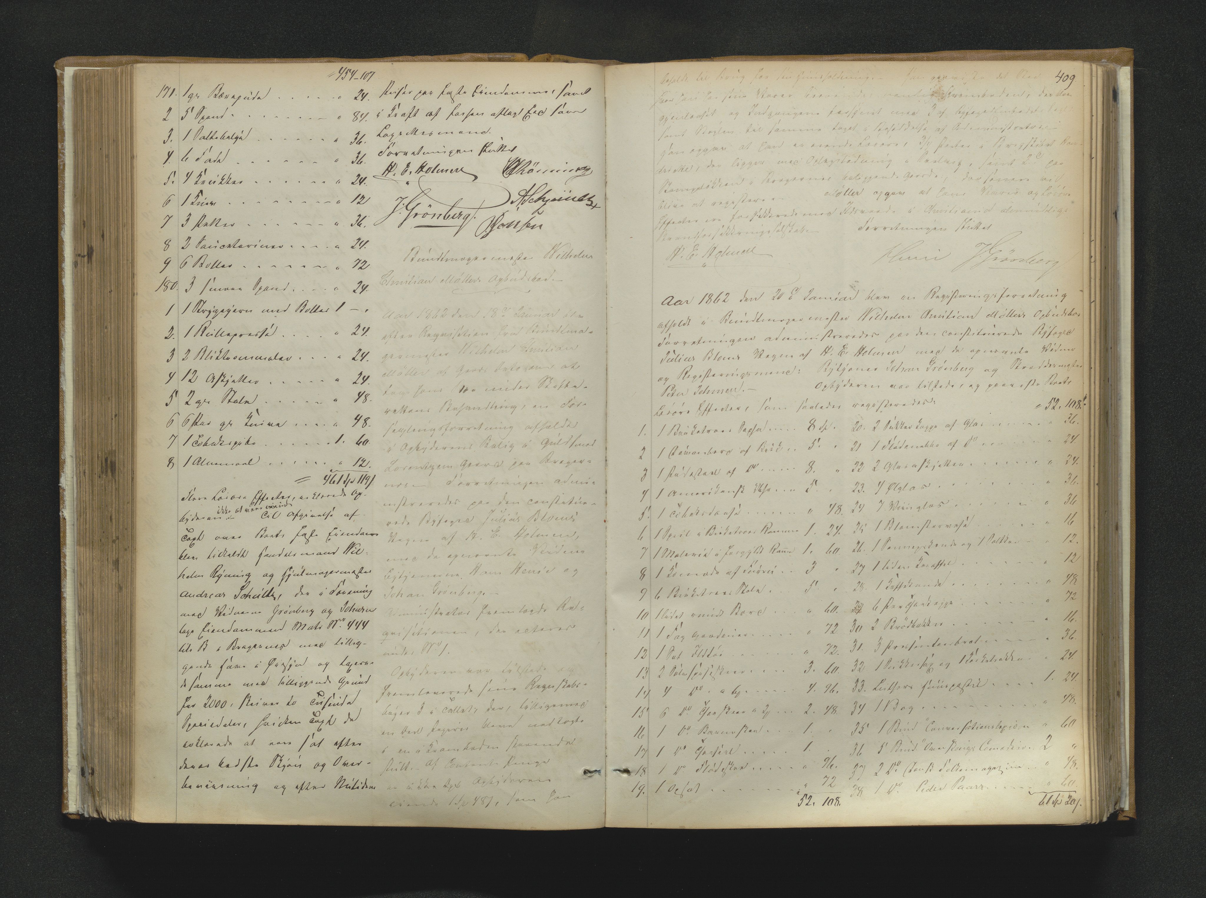 Drammen byfogd, AV/SAKO-A-222/H/Hb/Hbb/L0001: Registreringsprotokoll., 1857-1867