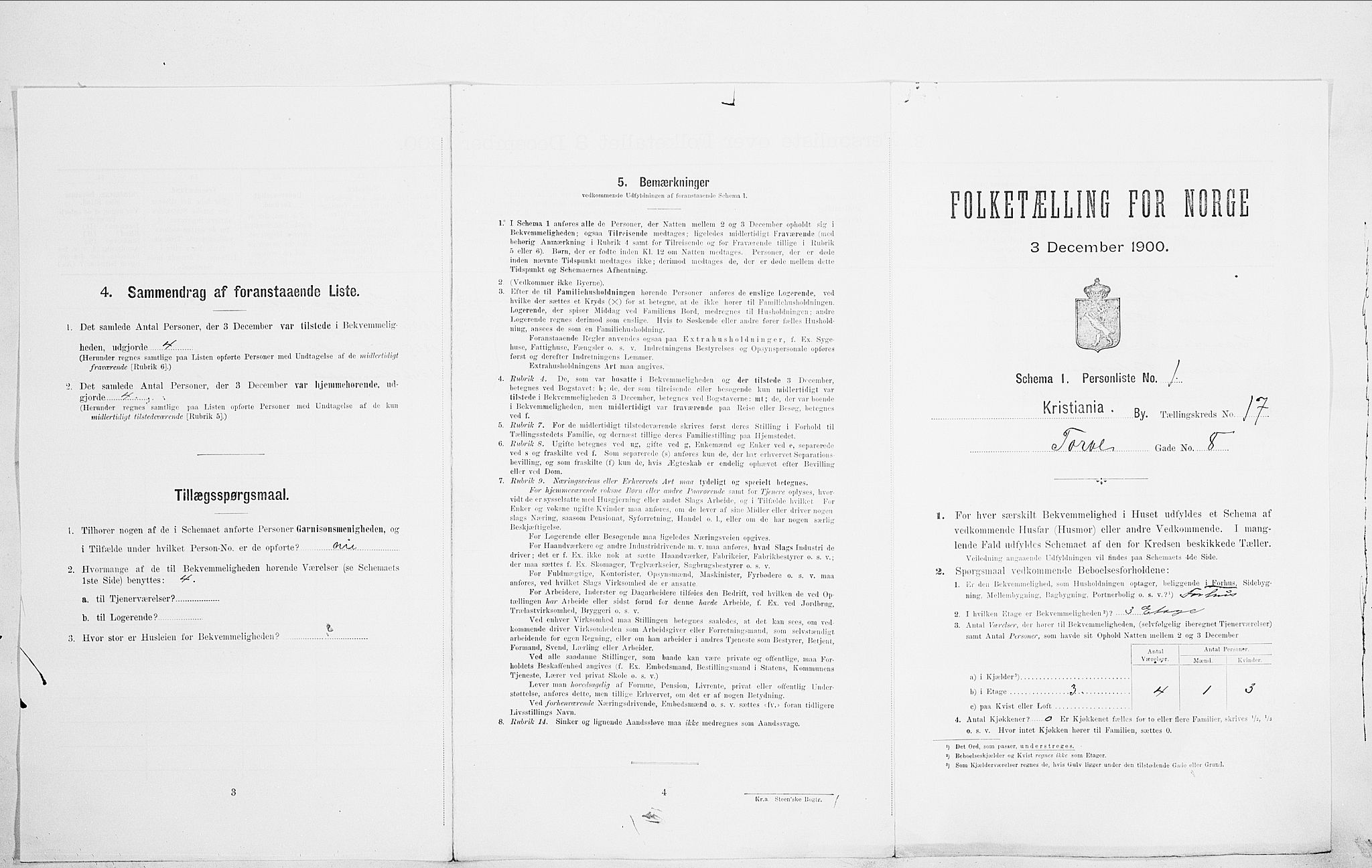SAO, Folketelling 1900 for 0301 Kristiania kjøpstad, 1900, s. 102972
