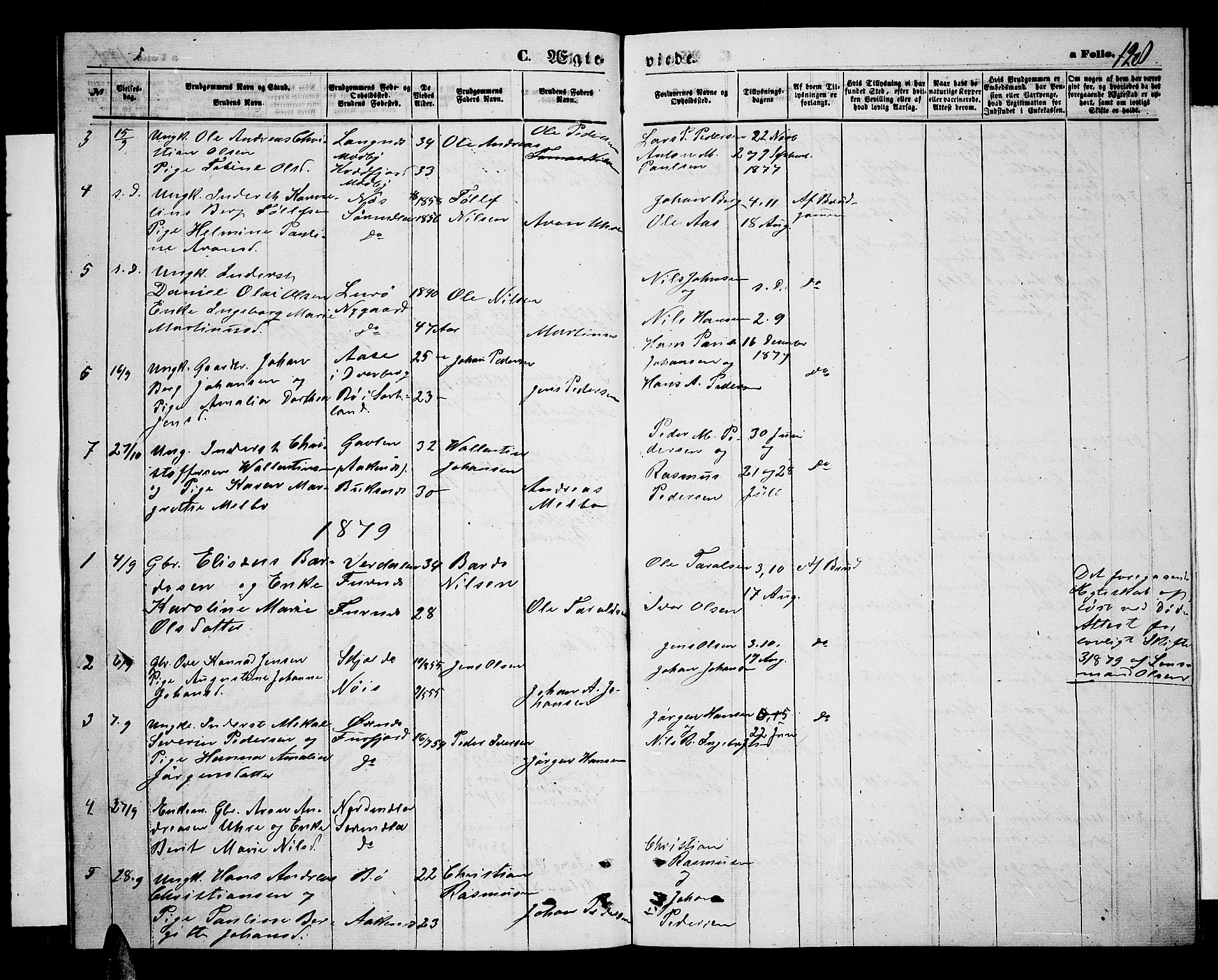 Ministerialprotokoller, klokkerbøker og fødselsregistre - Nordland, AV/SAT-A-1459/898/L1426: Klokkerbok nr. 898C01, 1869-1886, s. 128