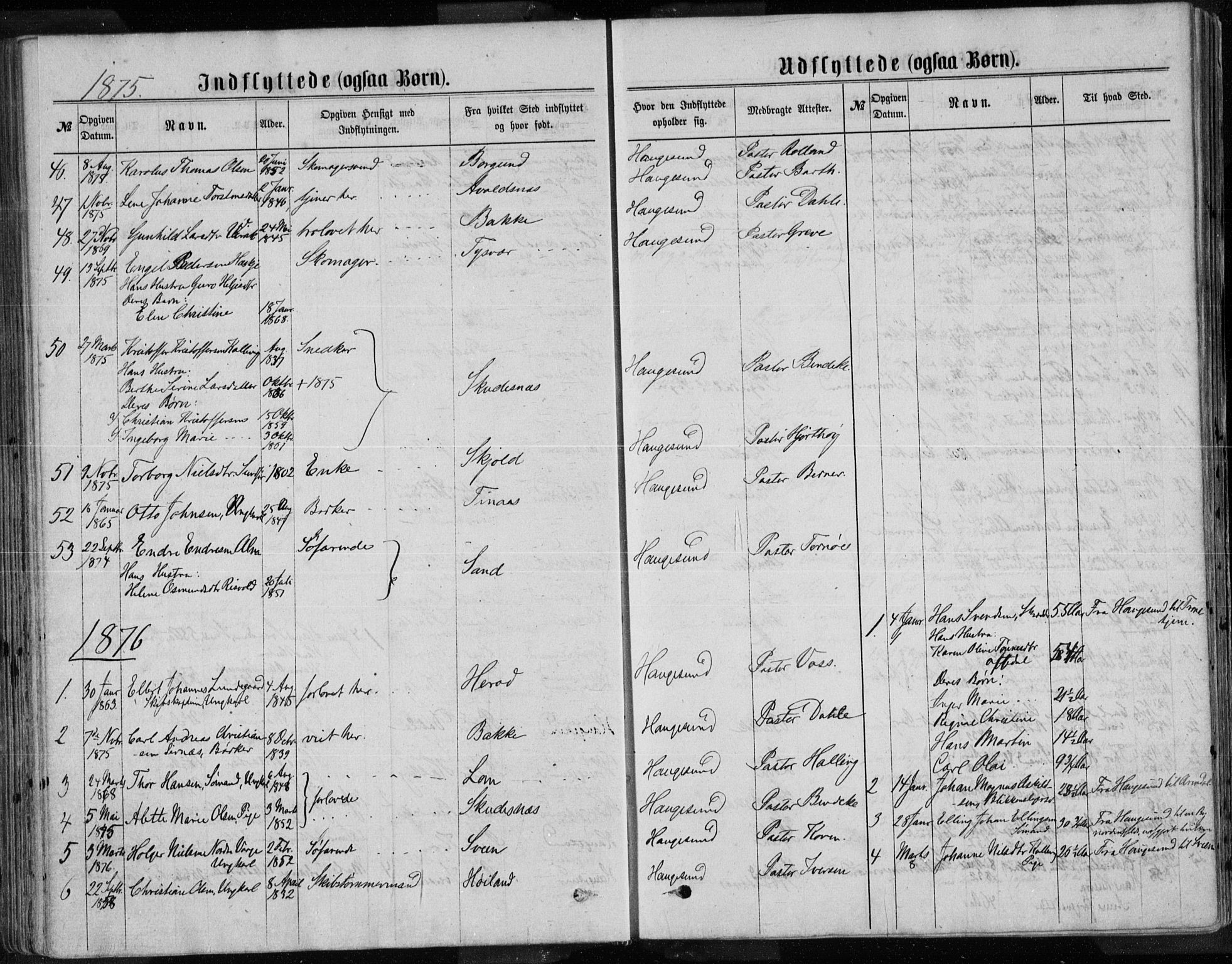 Torvastad sokneprestkontor, SAST/A -101857/H/Ha/Haa/L0013: Ministerialbok nr. A 12.2, 1867-1877