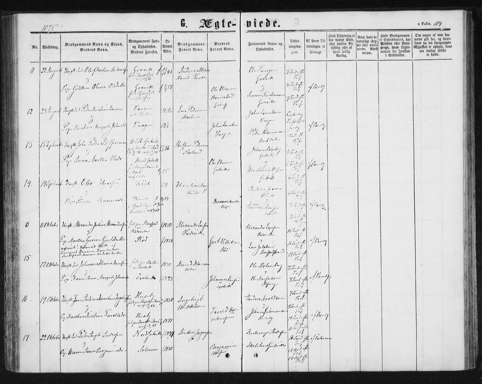 Ministerialprotokoller, klokkerbøker og fødselsregistre - Nord-Trøndelag, SAT/A-1458/788/L0696: Ministerialbok nr. 788A03, 1863-1877, s. 114