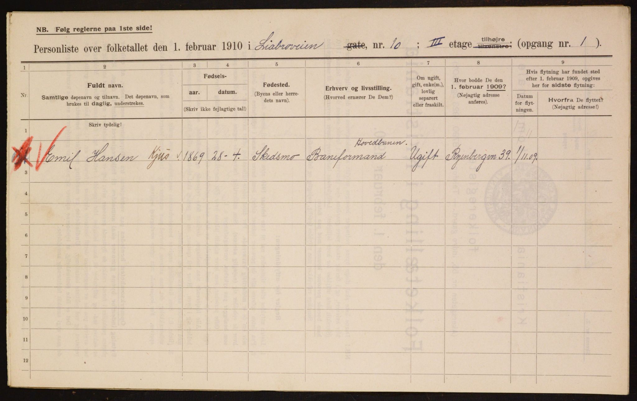 OBA, Kommunal folketelling 1.2.1910 for Kristiania, 1910, s. 55921