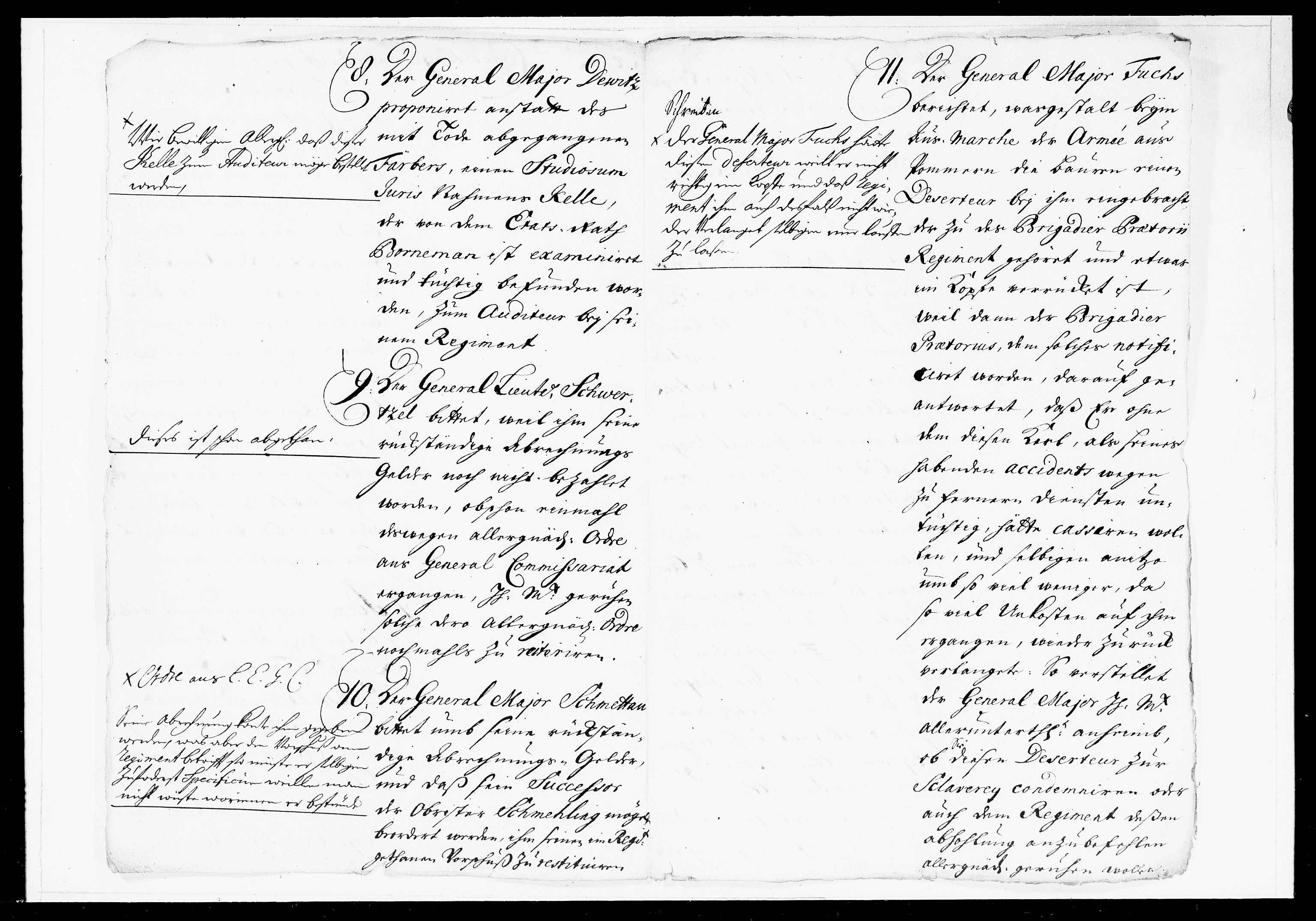 Krigskollegiet, Krigskancelliet, DRA/A-0006/-/1025-1036: Refererede sager, 1716, s. 632