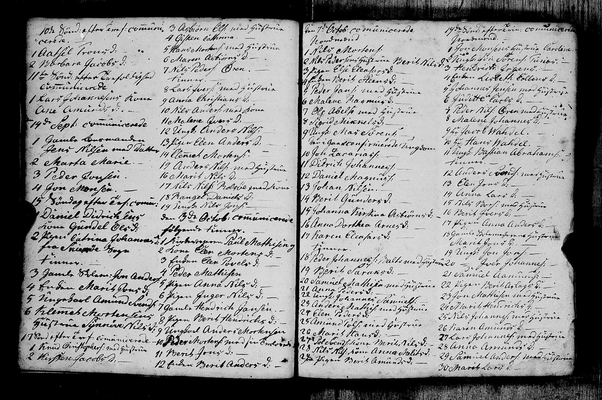 Måsøy sokneprestkontor, AV/SATØ-S-1348/B/L0026: Kommunikantprotokoll nr. 26 (1), 1749-1804