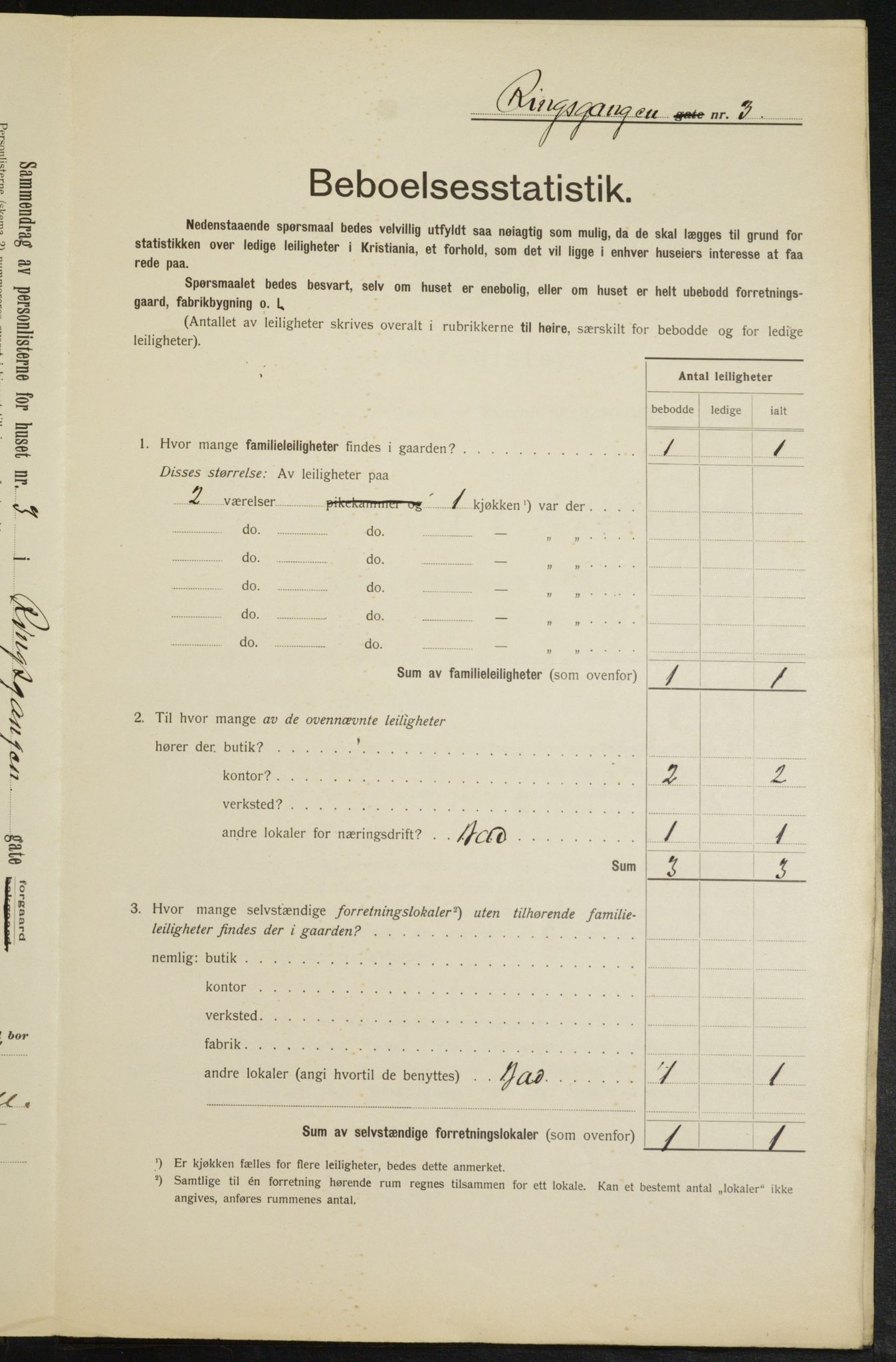 OBA, Kommunal folketelling 1.2.1913 for Kristiania, 1913, s. 83194