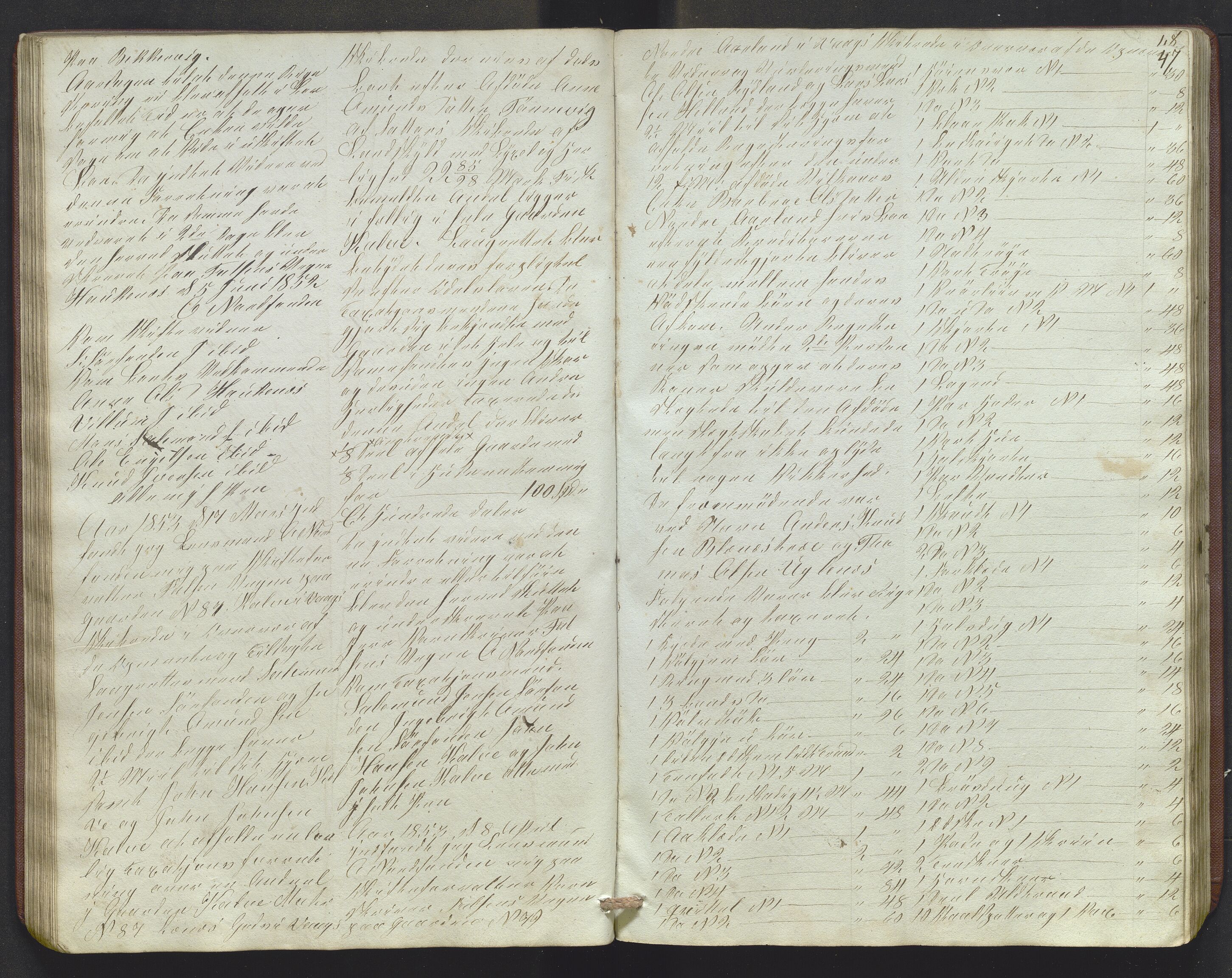 Lensmannen i Sund og Austevoll, AV/SAB-A-35201/0006/L0009: Registreringsprotokoll, 1848-1863, s. 46b-47a
