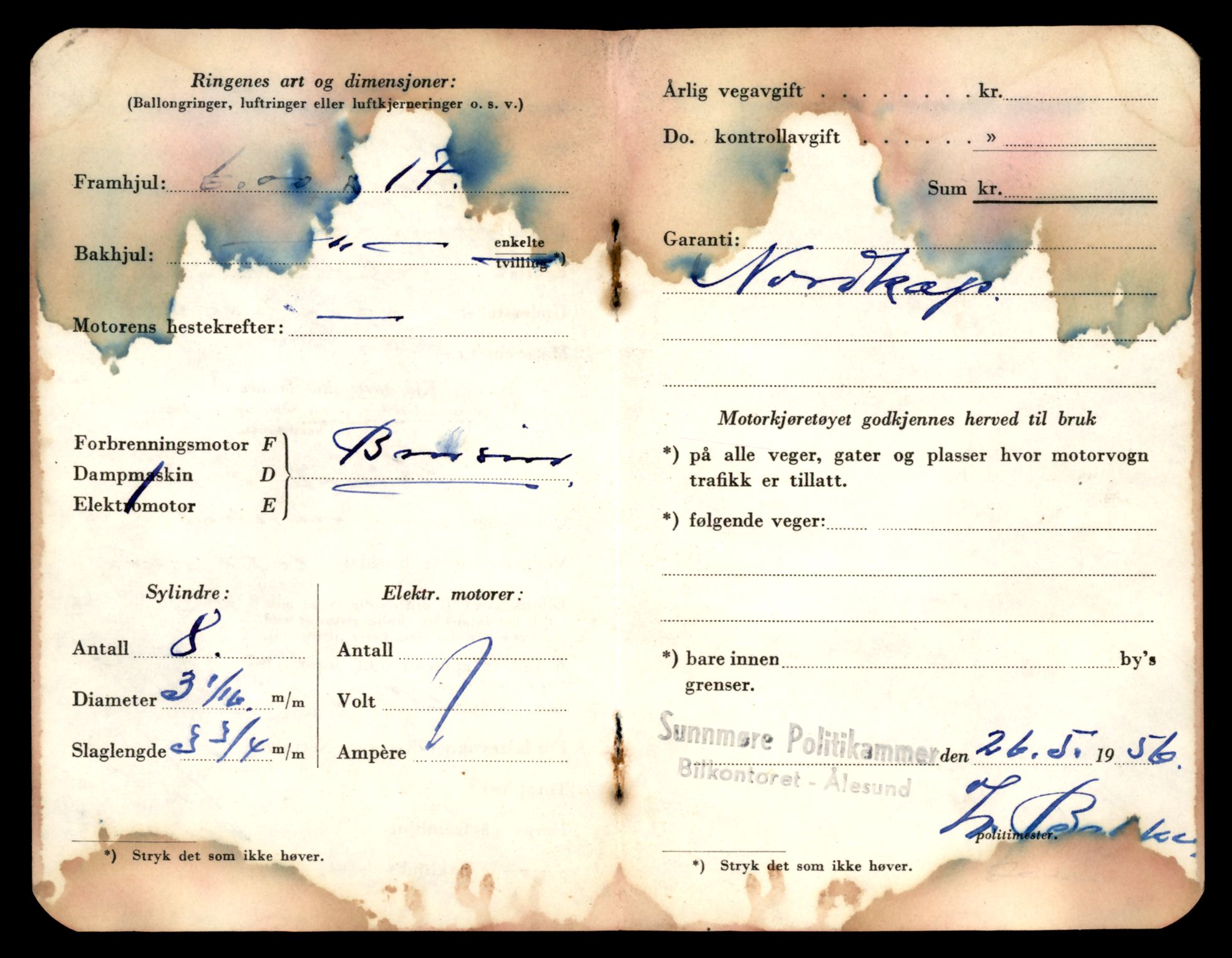 Møre og Romsdal vegkontor - Ålesund trafikkstasjon, AV/SAT-A-4099/F/Fe/L0045: Registreringskort for kjøretøy T 14320 - T 14444, 1927-1998, s. 2945