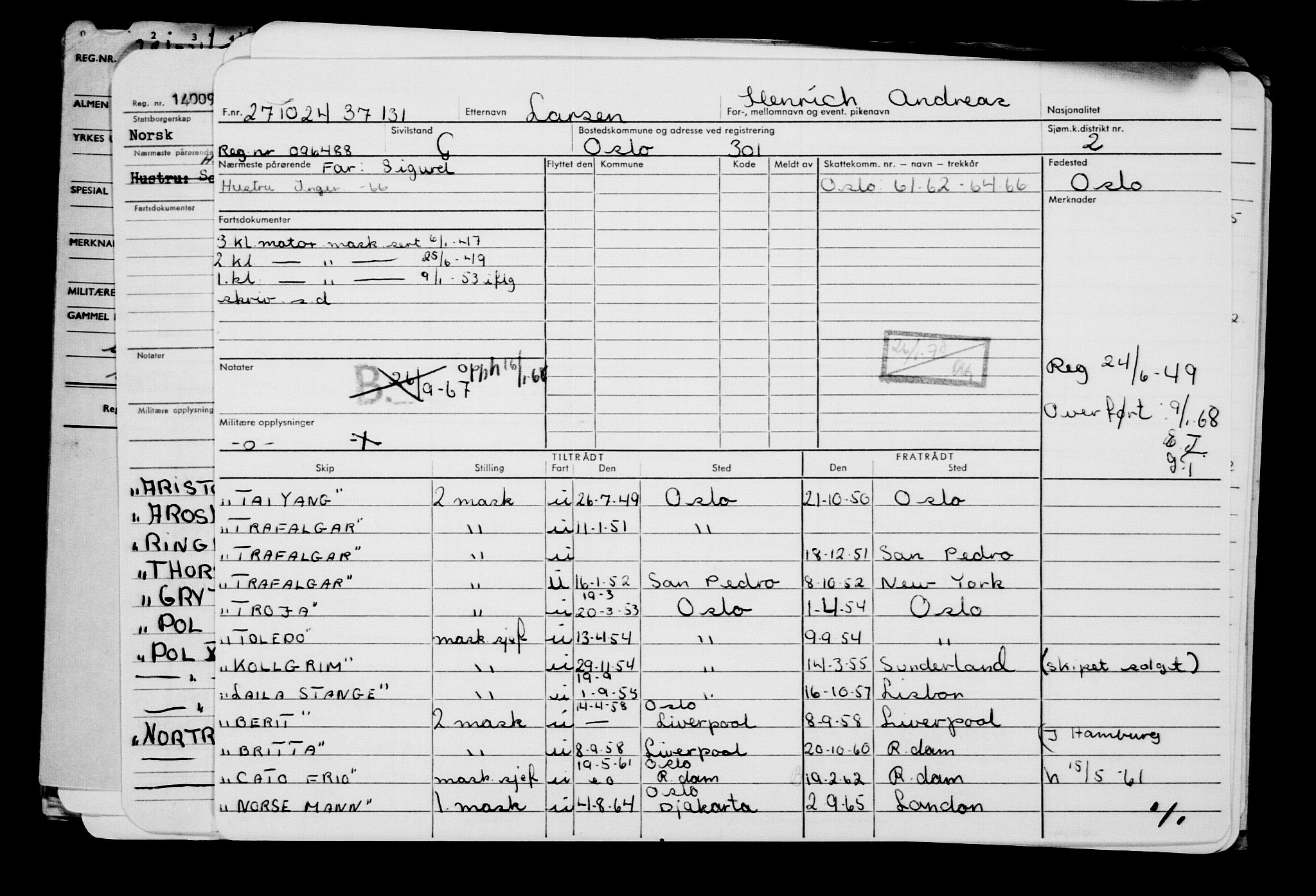 Direktoratet for sjømenn, AV/RA-S-3545/G/Gb/L0237: Hovedkort, 1924, s. 463