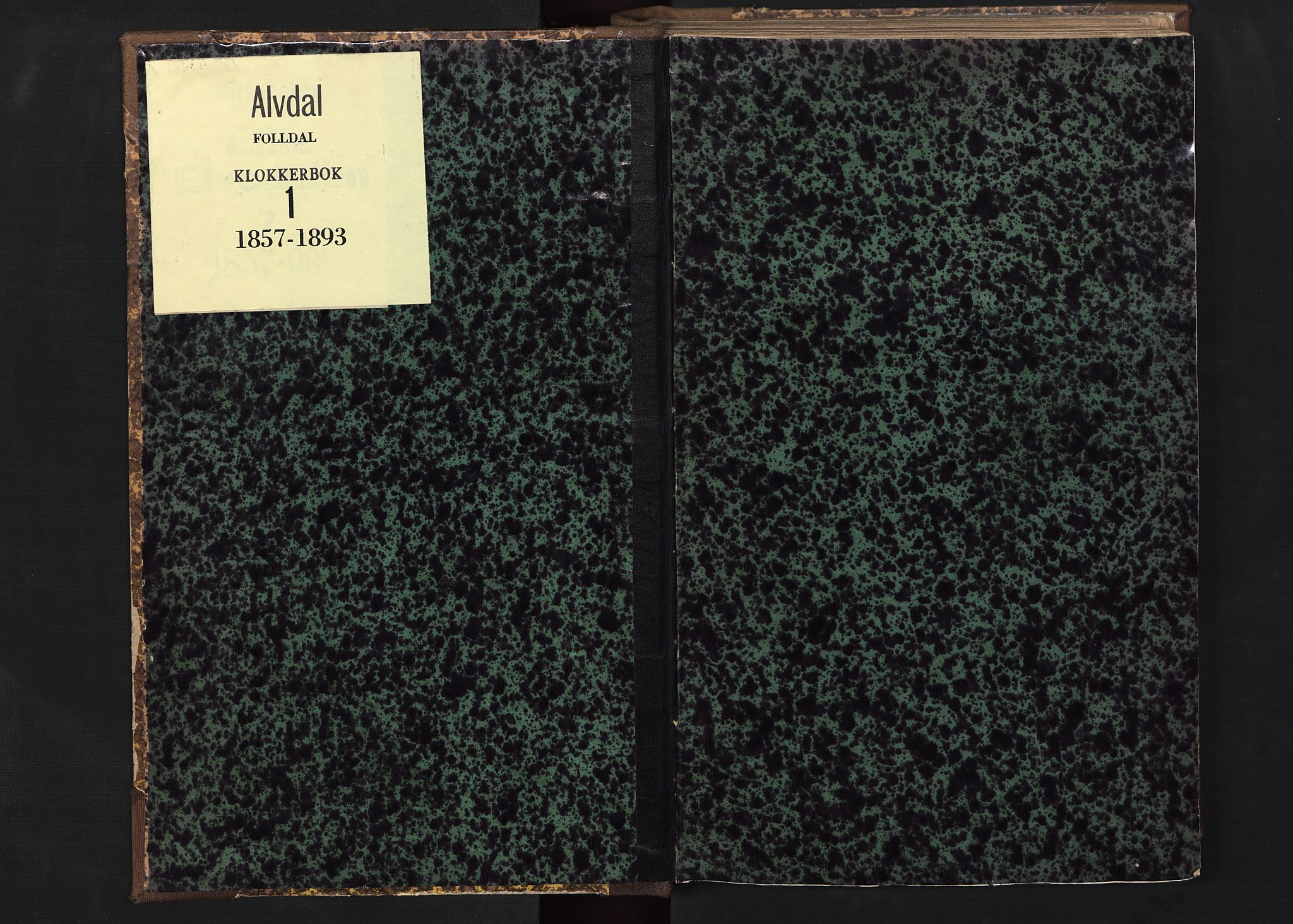 Alvdal prestekontor, AV/SAH-PREST-060/H/Ha/Hab/L0001: Klokkerbok nr. 1, 1857-1893