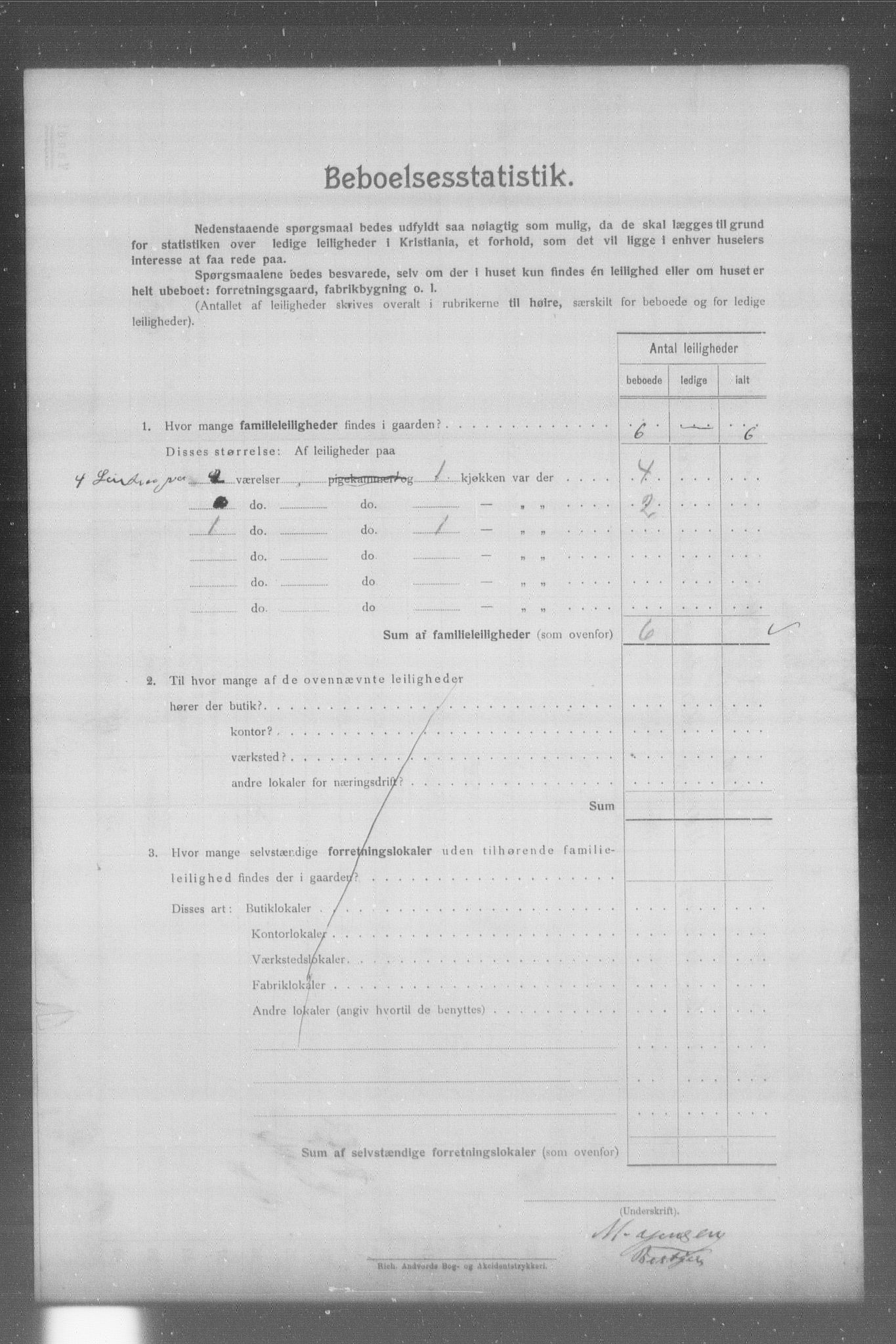 OBA, Kommunal folketelling 31.12.1904 for Kristiania kjøpstad, 1904, s. 23099