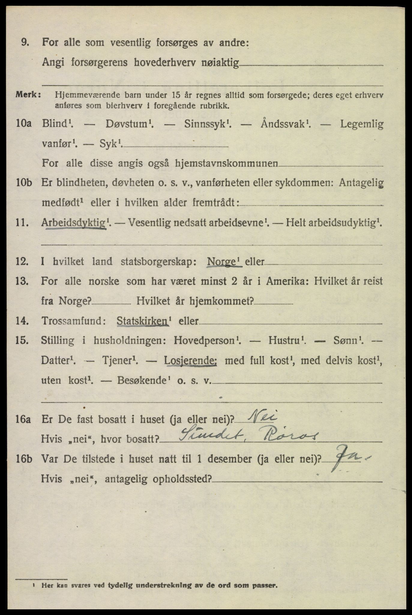 SAH, Folketelling 1920 for 0428 Trysil herred, 1920, s. 7038