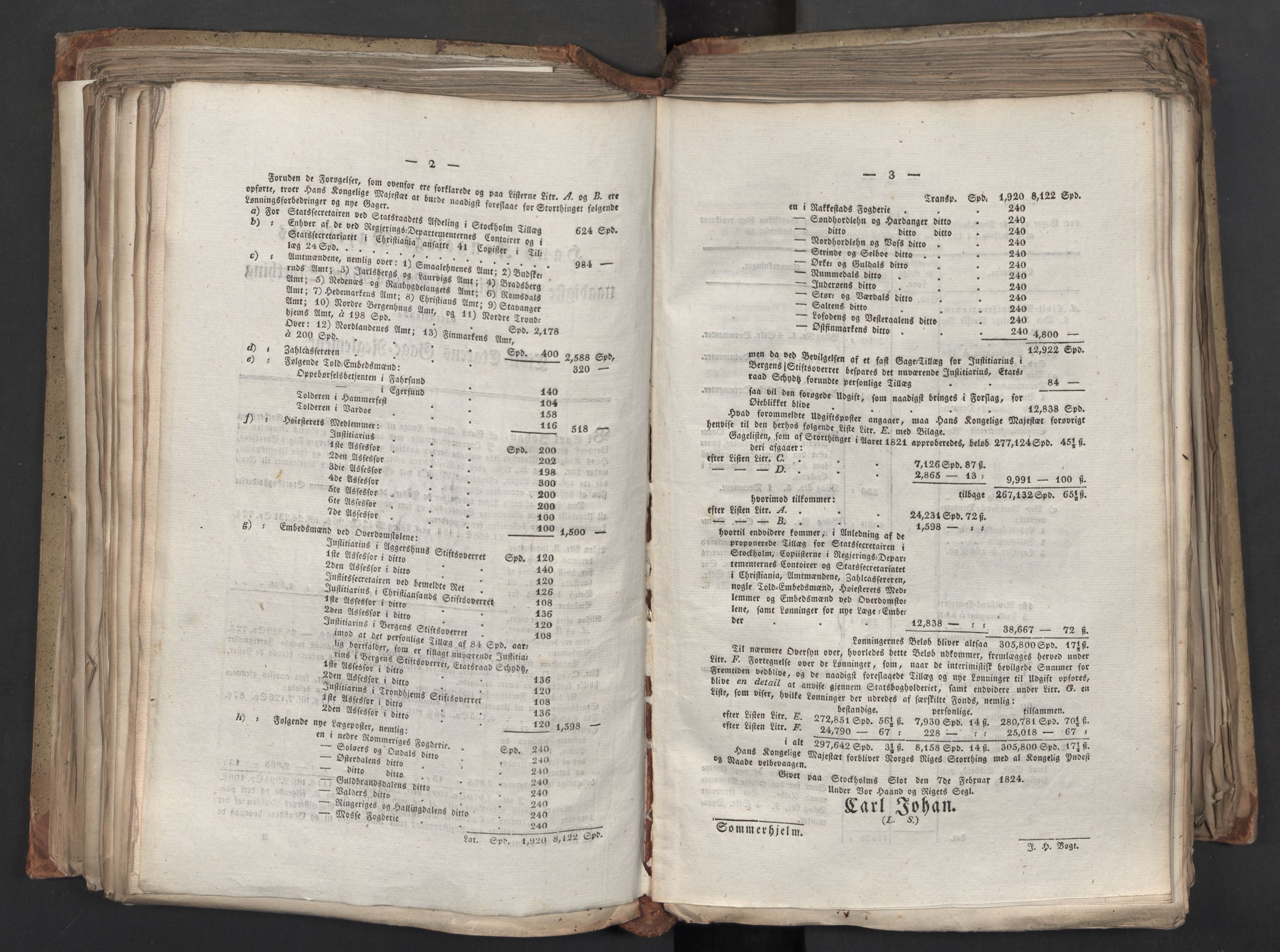 Statsrådsavdelingen i Stockholm, AV/RA-S-1003/D/Da/L0039: Regjeringsinnstillinger nr. 1661-1946, 1824, s. 312