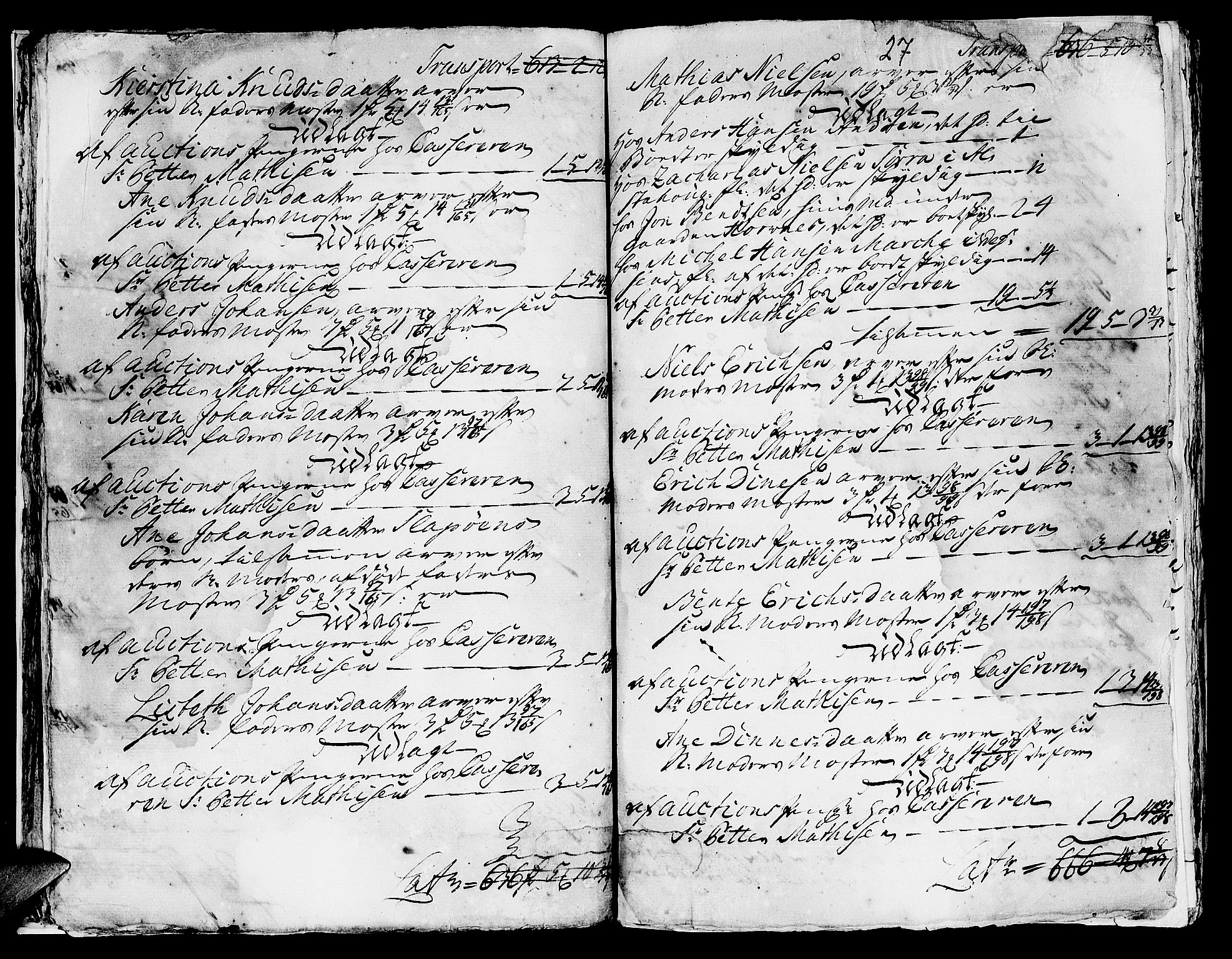 Helgeland sorenskriveri, AV/SAT-A-0004/3/3A/L0041: Konseptprotokoll 26, 1758, s. 26b-27a