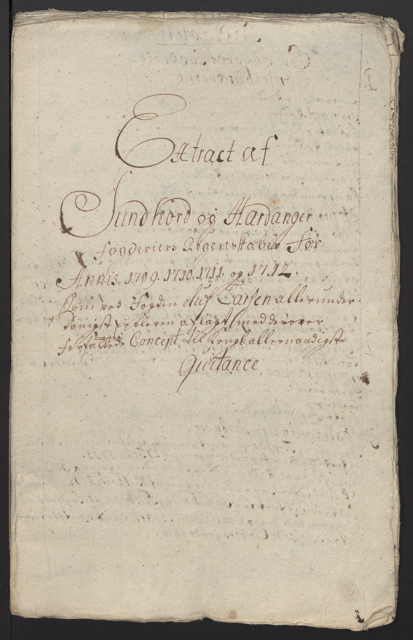 Rentekammeret inntil 1814, Reviderte regnskaper, Fogderegnskap, RA/EA-4092/R48/L2988: Fogderegnskap Sunnhordland og Hardanger, 1712, s. 460