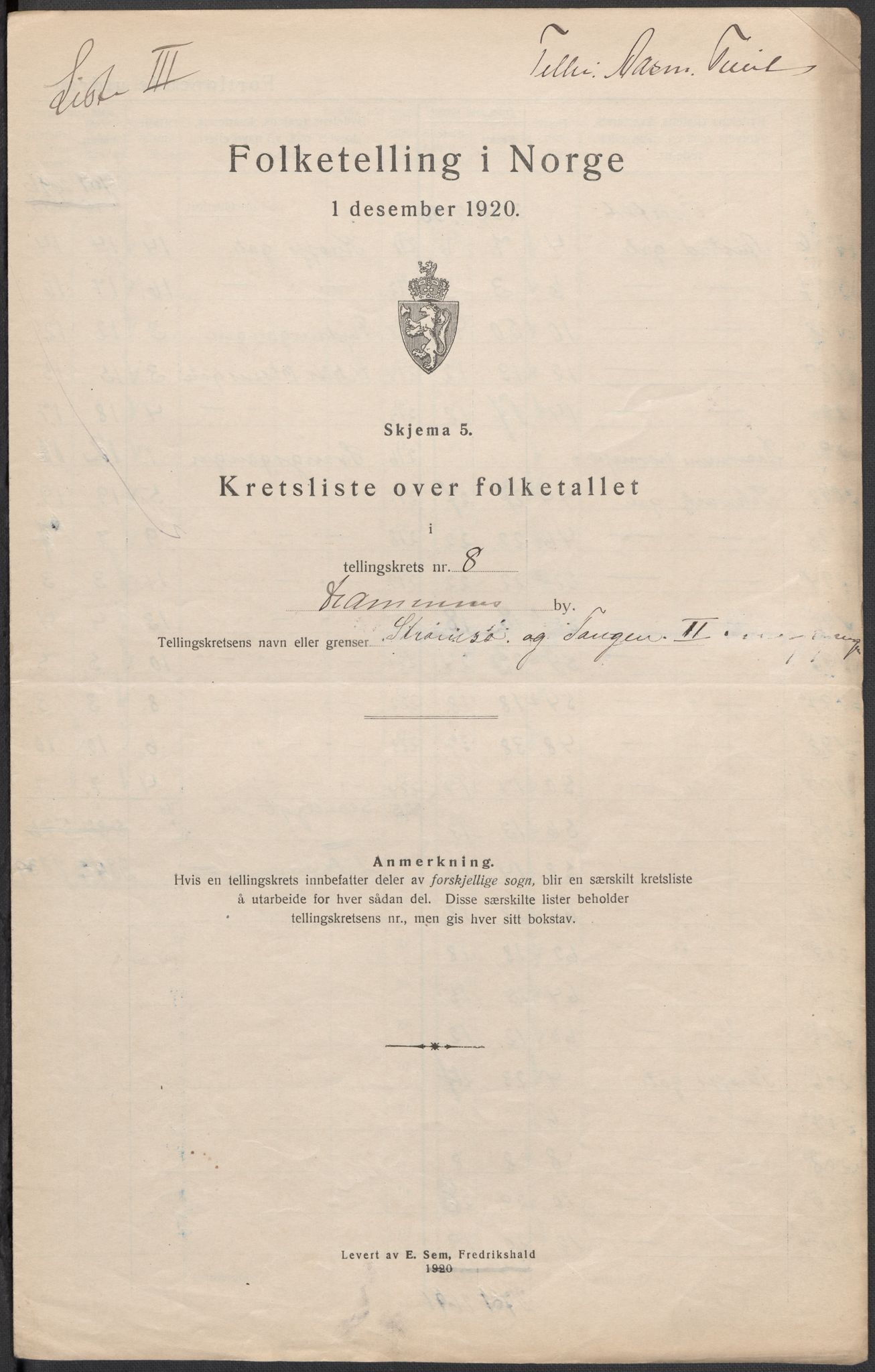 SAKO, Folketelling 1920 for 0602 Drammen kjøpstad, 1920, s. 70