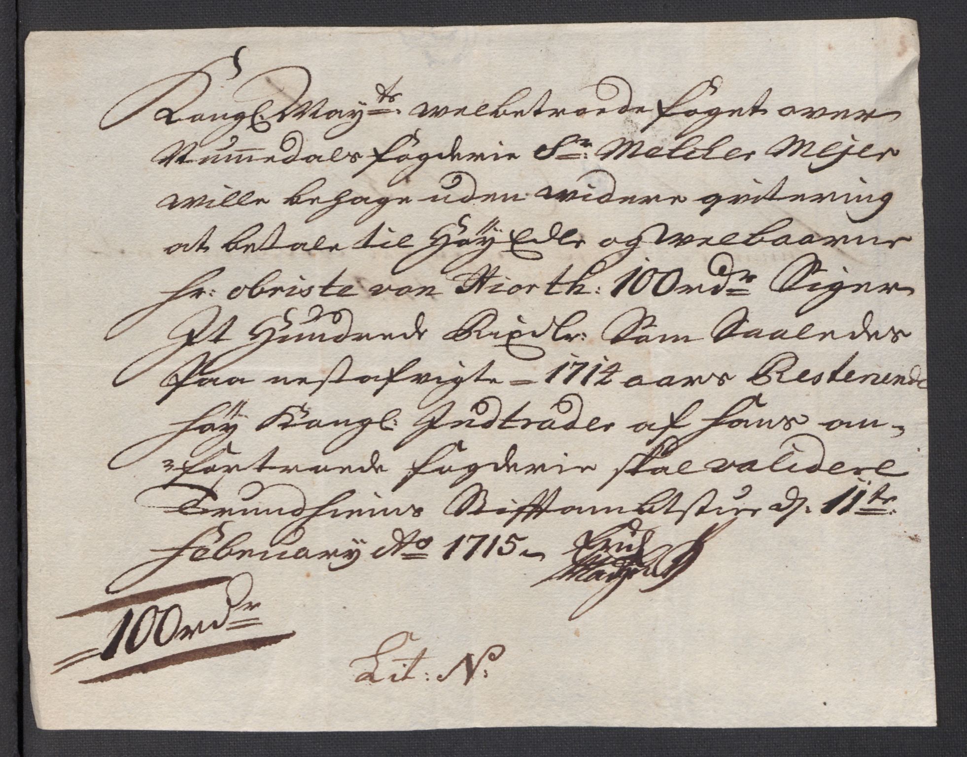 Rentekammeret inntil 1814, Reviderte regnskaper, Fogderegnskap, RA/EA-4092/R64/L4435: Fogderegnskap Namdal, 1714, s. 225