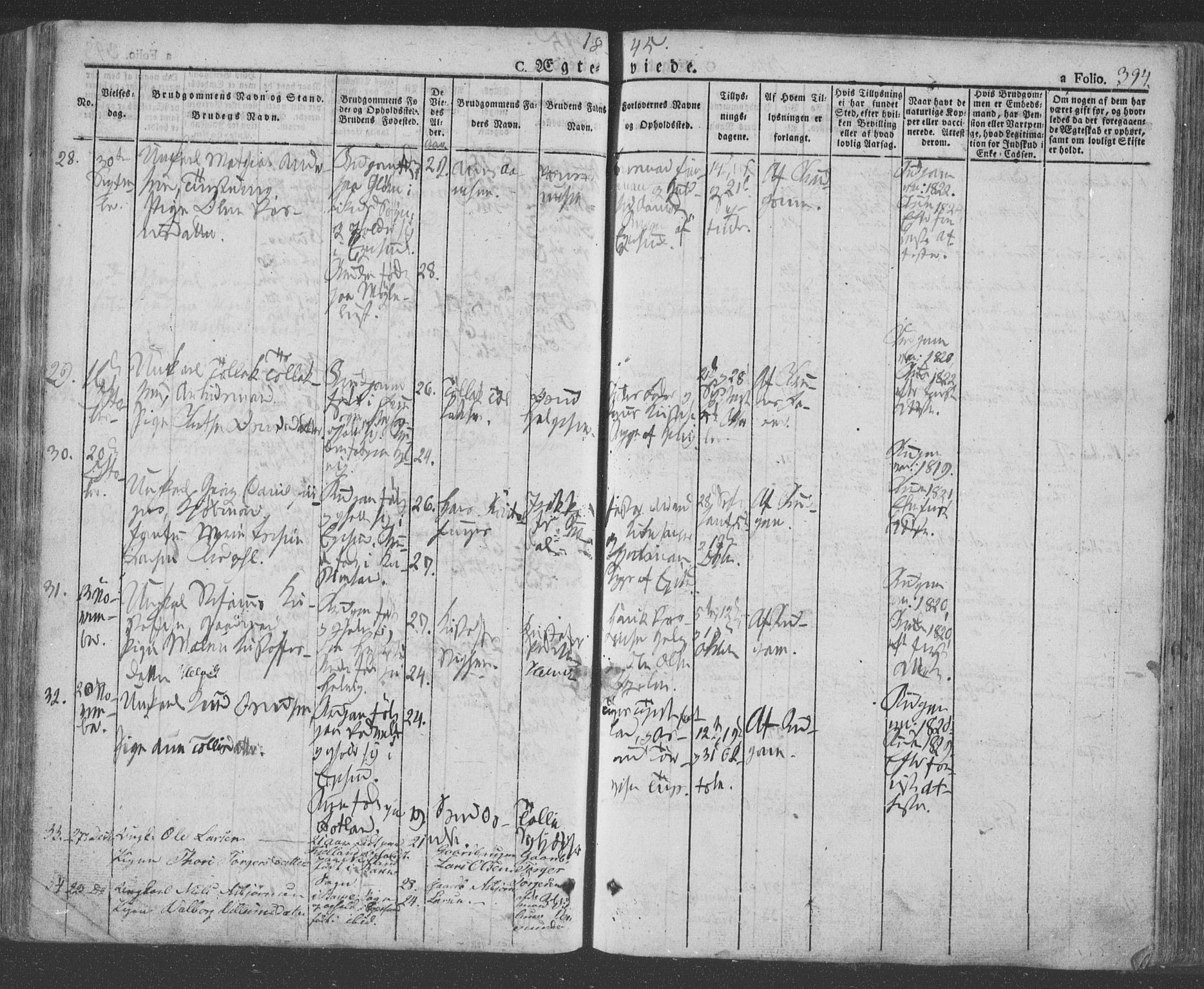 Eigersund sokneprestkontor, AV/SAST-A-101807/S08/L0009: Ministerialbok nr. A 9, 1827-1850, s. 394