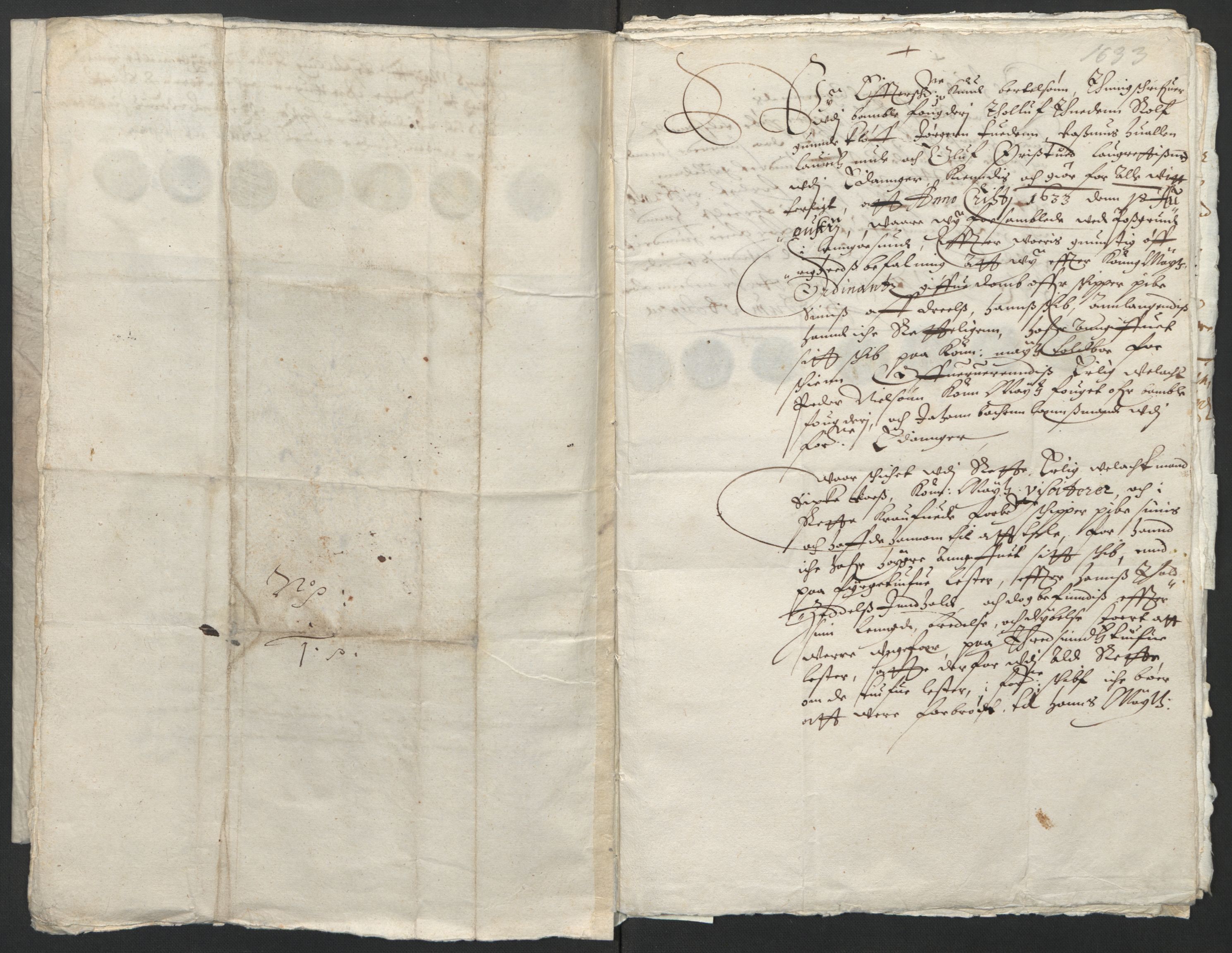 Rentekammeret inntil 1814, Reviderte regnskaper, Lensregnskaper, AV/RA-EA-5023/R/Rb/Rbp/L0016: Bratsberg len, 1632-1634