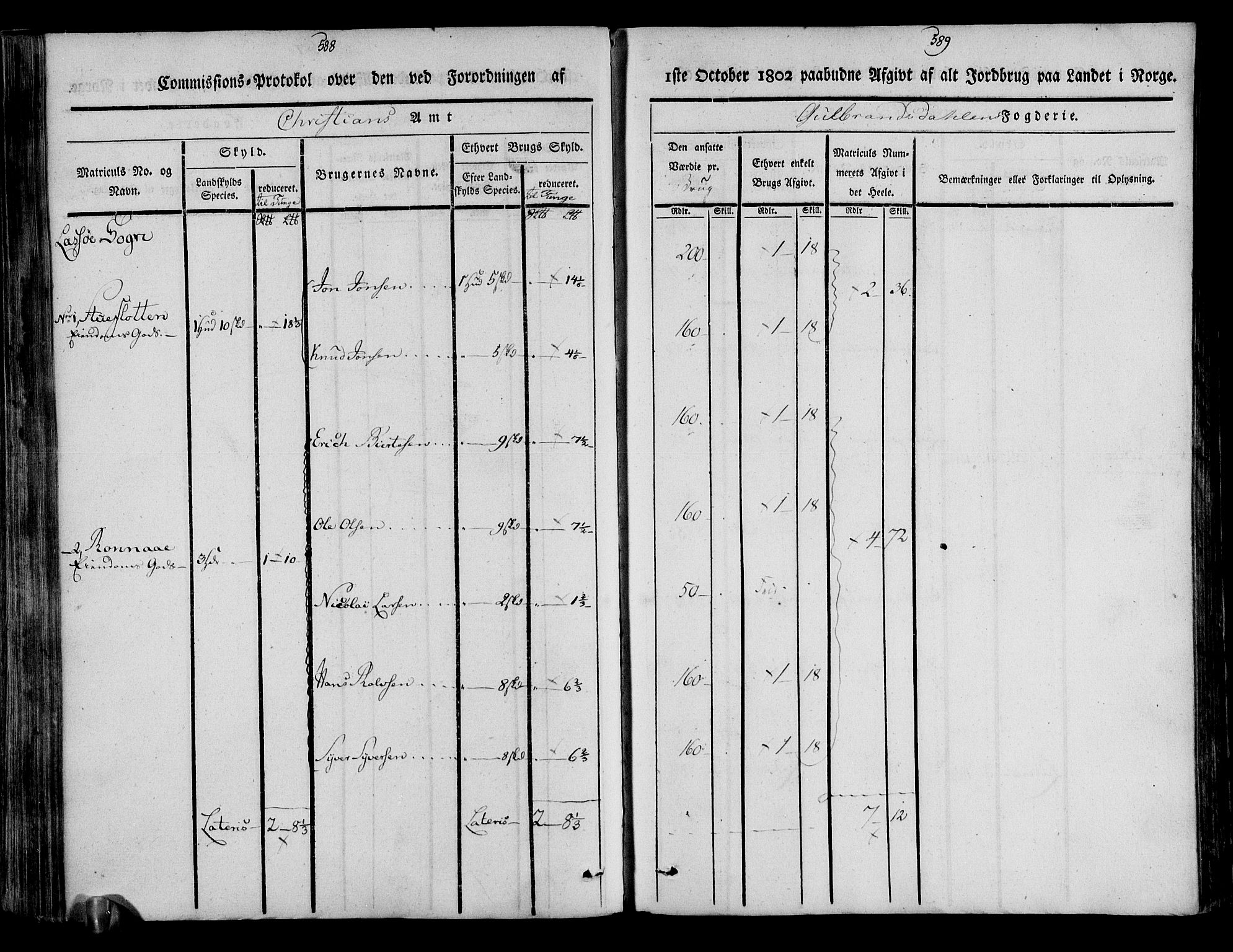 Rentekammeret inntil 1814, Realistisk ordnet avdeling, RA/EA-4070/N/Ne/Nea/L0039: Gudbrandsdalen fogderi. Kommisjonsprotokoll, 1803, s. 300