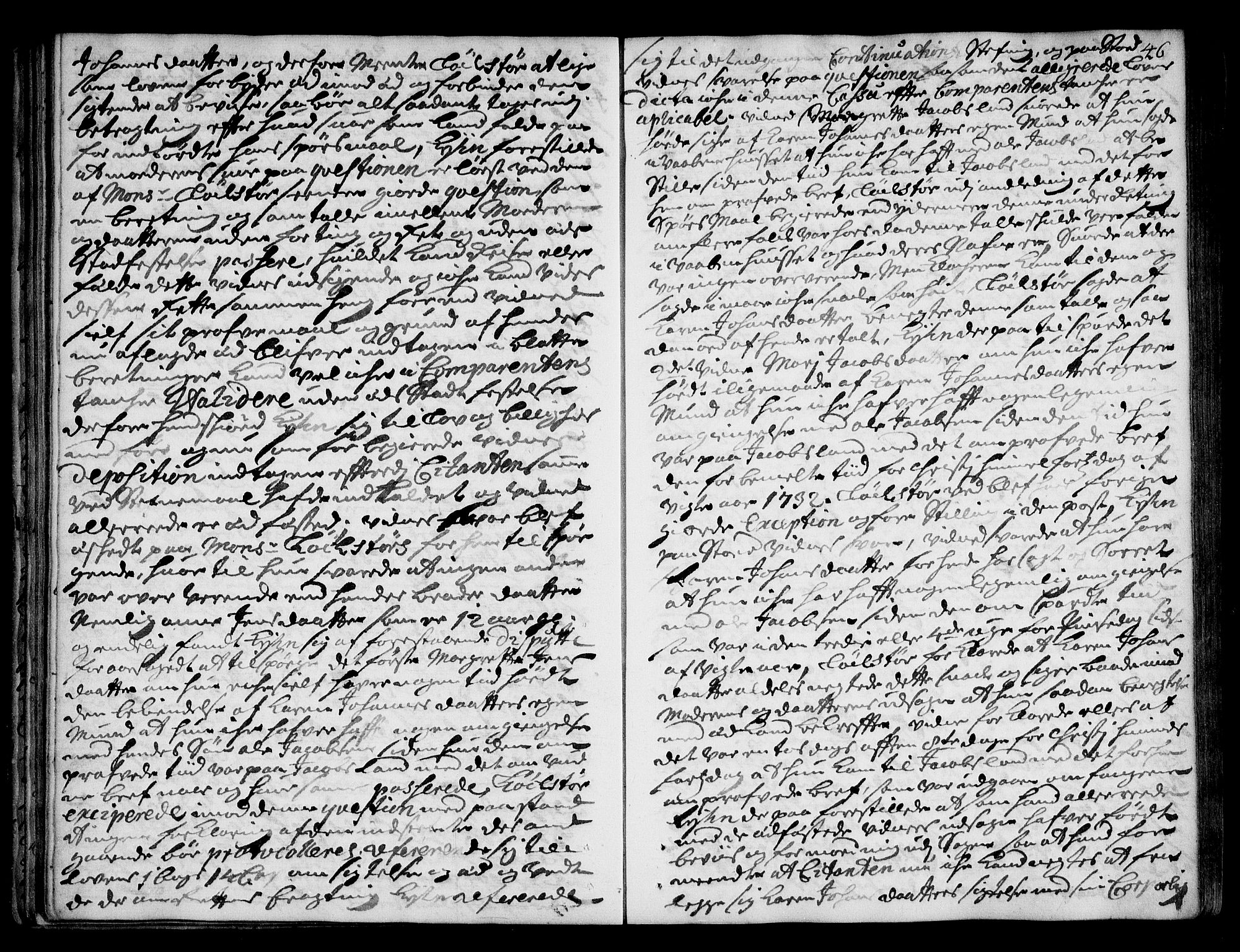 Lier, Røyken og Hurum sorenskriveri, SAKO/A-89/F/Fa/L0047: Tingbok, 1733-1736, s. 47