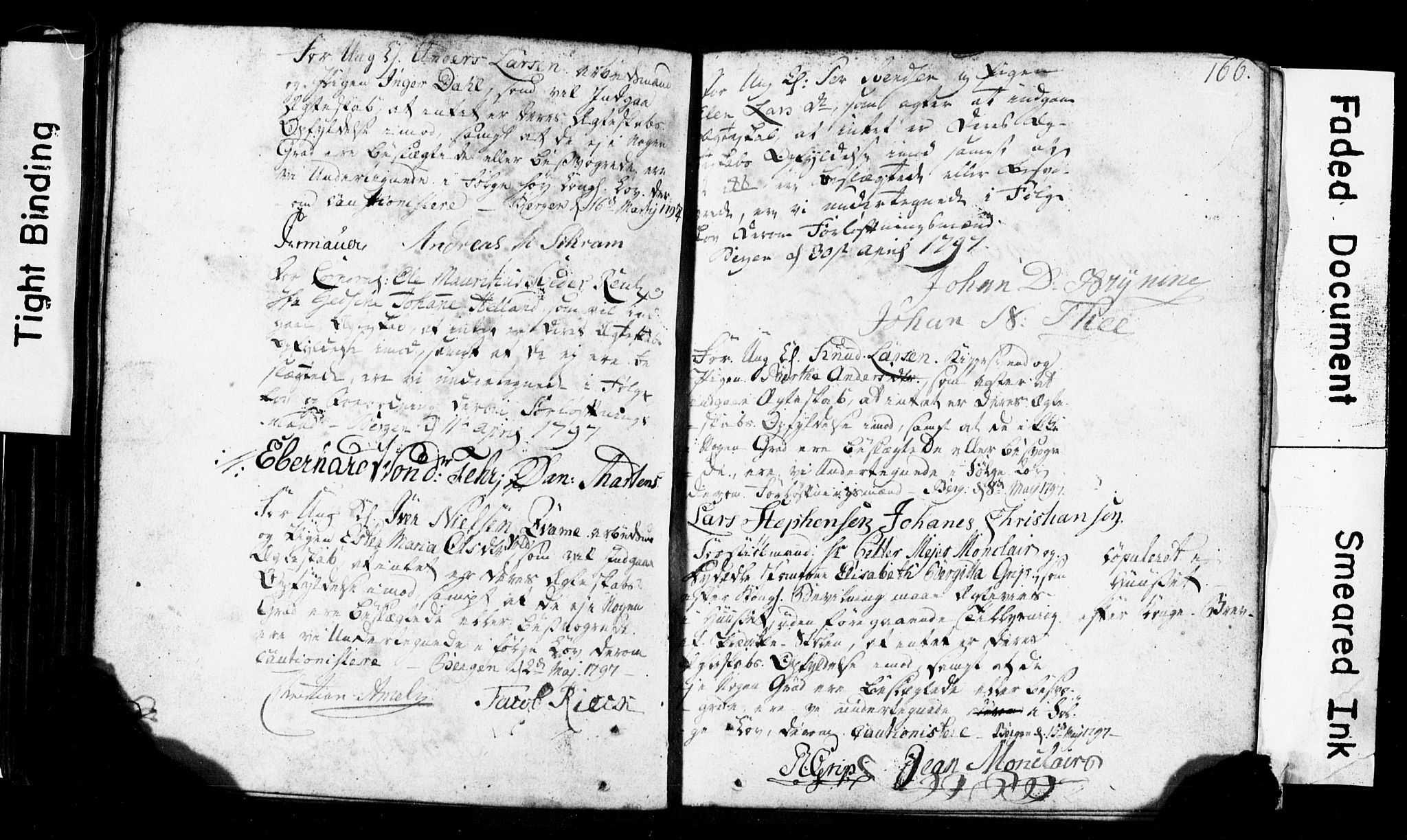 Korskirken sokneprestembete, SAB/A-76101: Forlovererklæringer nr. II.5.1, 1776-1816, s. 166