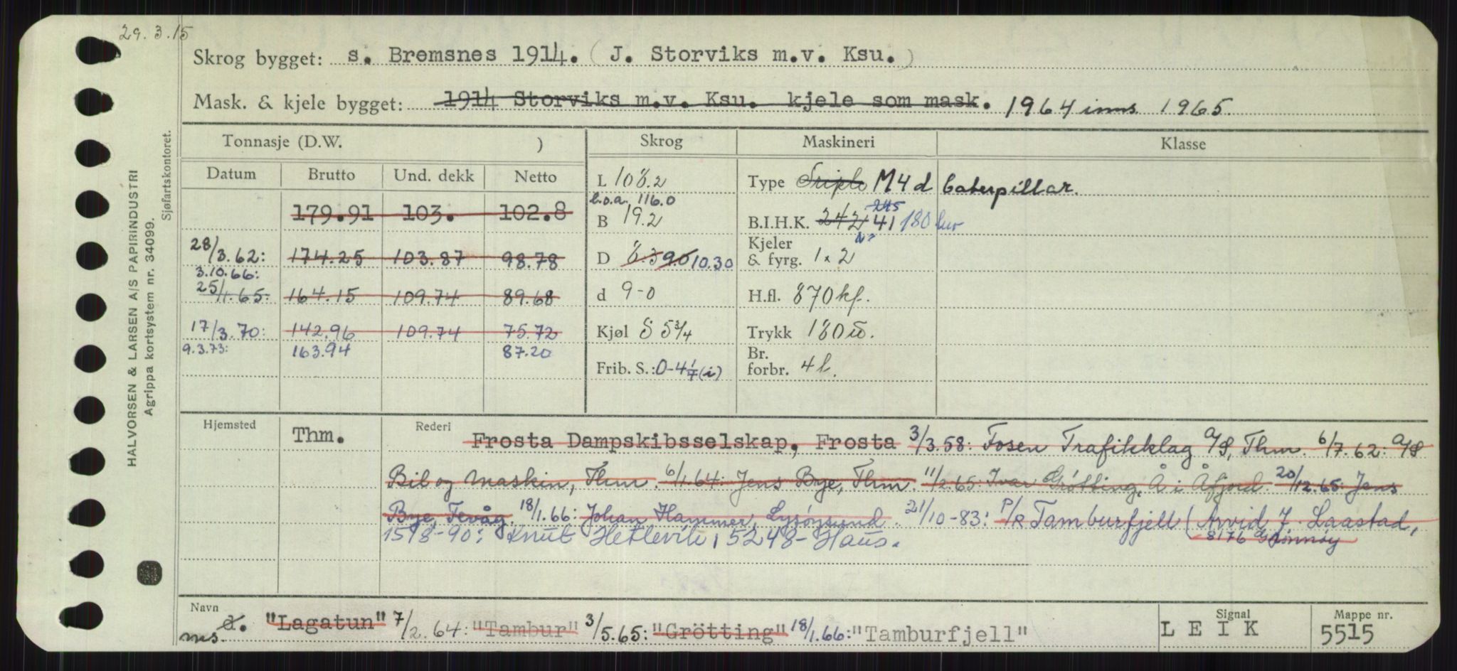 Sjøfartsdirektoratet med forløpere, Skipsmålingen, RA/S-1627/H/Ha/L0006/0001: Fartøy, Sver-Å / Fartøy, Sver-T, s. 197