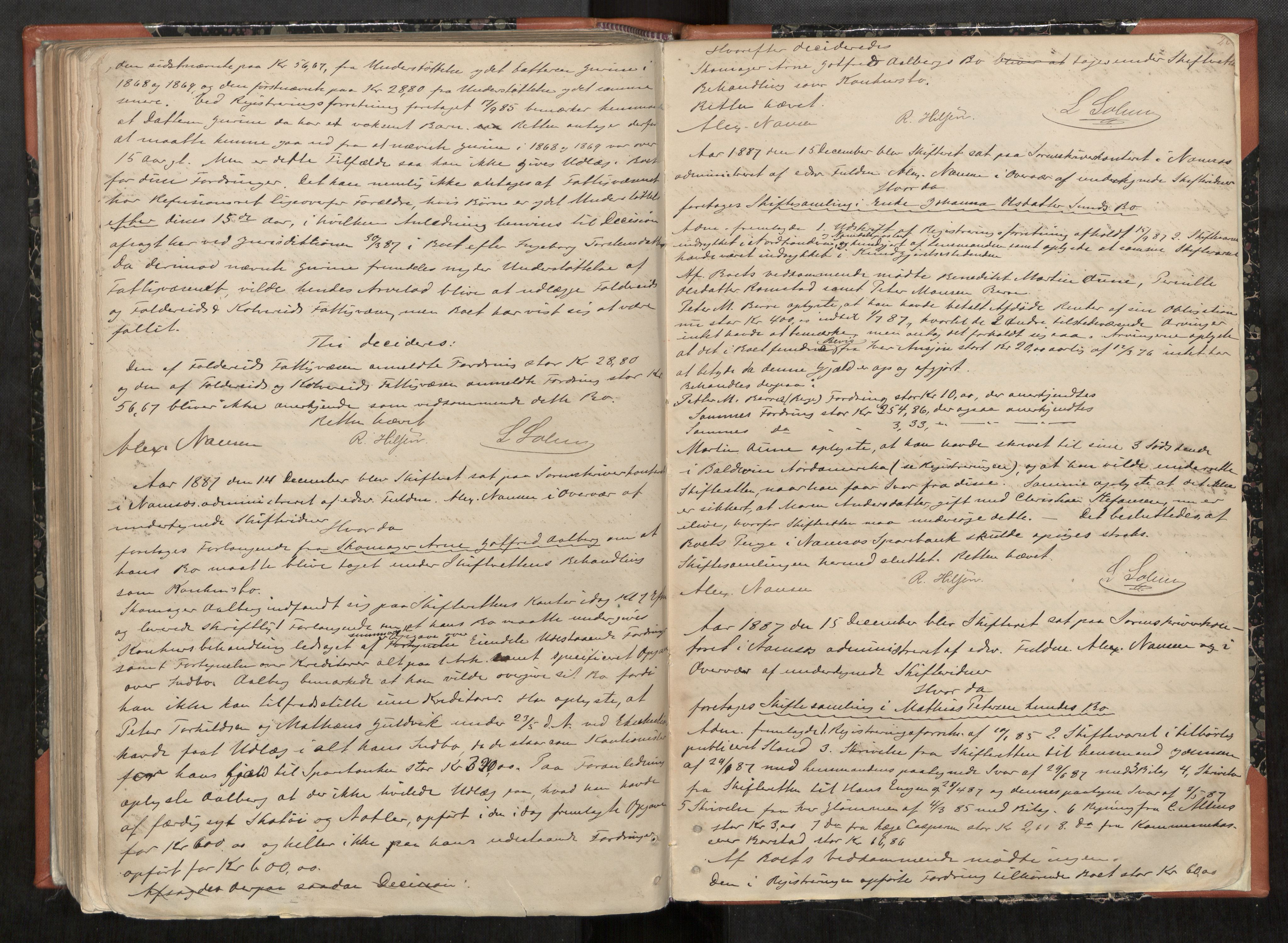 Namdal sorenskriveri, AV/SAT-A-4133/1/3/3B/L0005: Skiftebehandlingsprotokoll, 1879-1888, s. 203