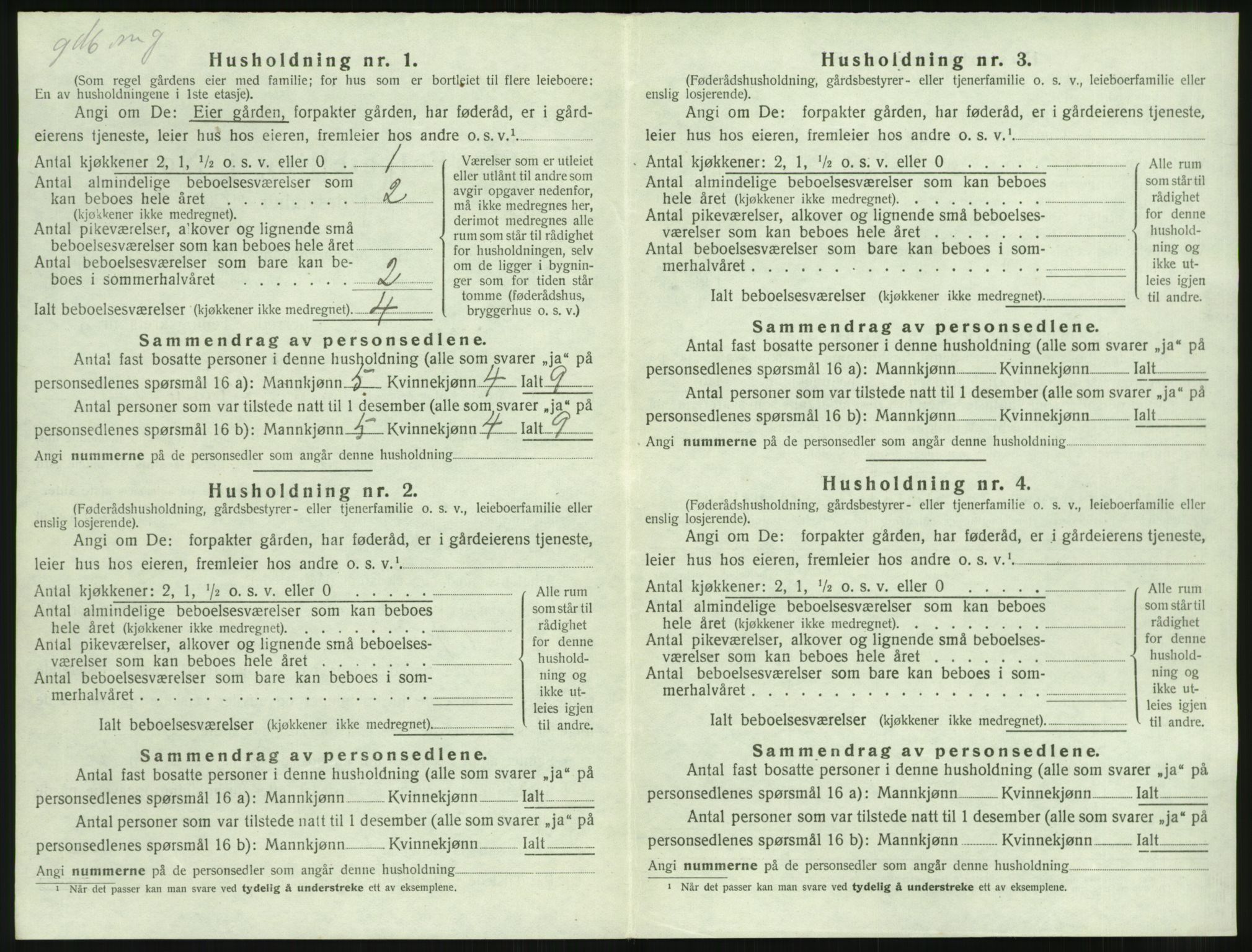 SAST, Folketelling 1920 for 1121 Time herred, 1920, s. 966