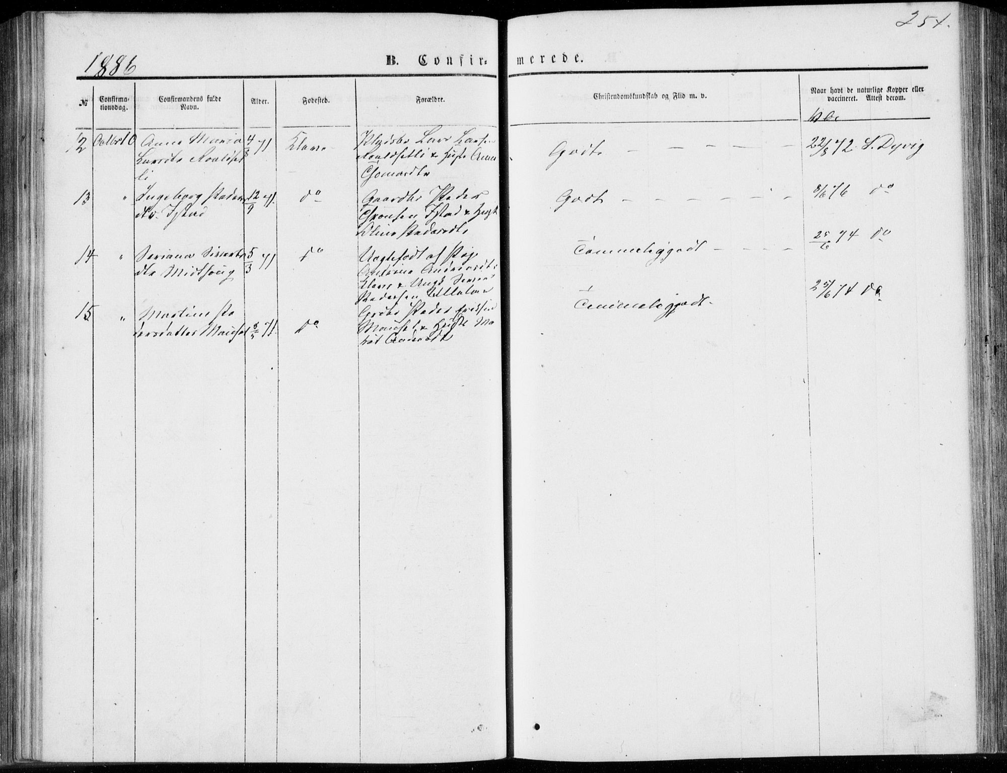 Ministerialprotokoller, klokkerbøker og fødselsregistre - Møre og Romsdal, AV/SAT-A-1454/557/L0681: Ministerialbok nr. 557A03, 1869-1886, s. 254