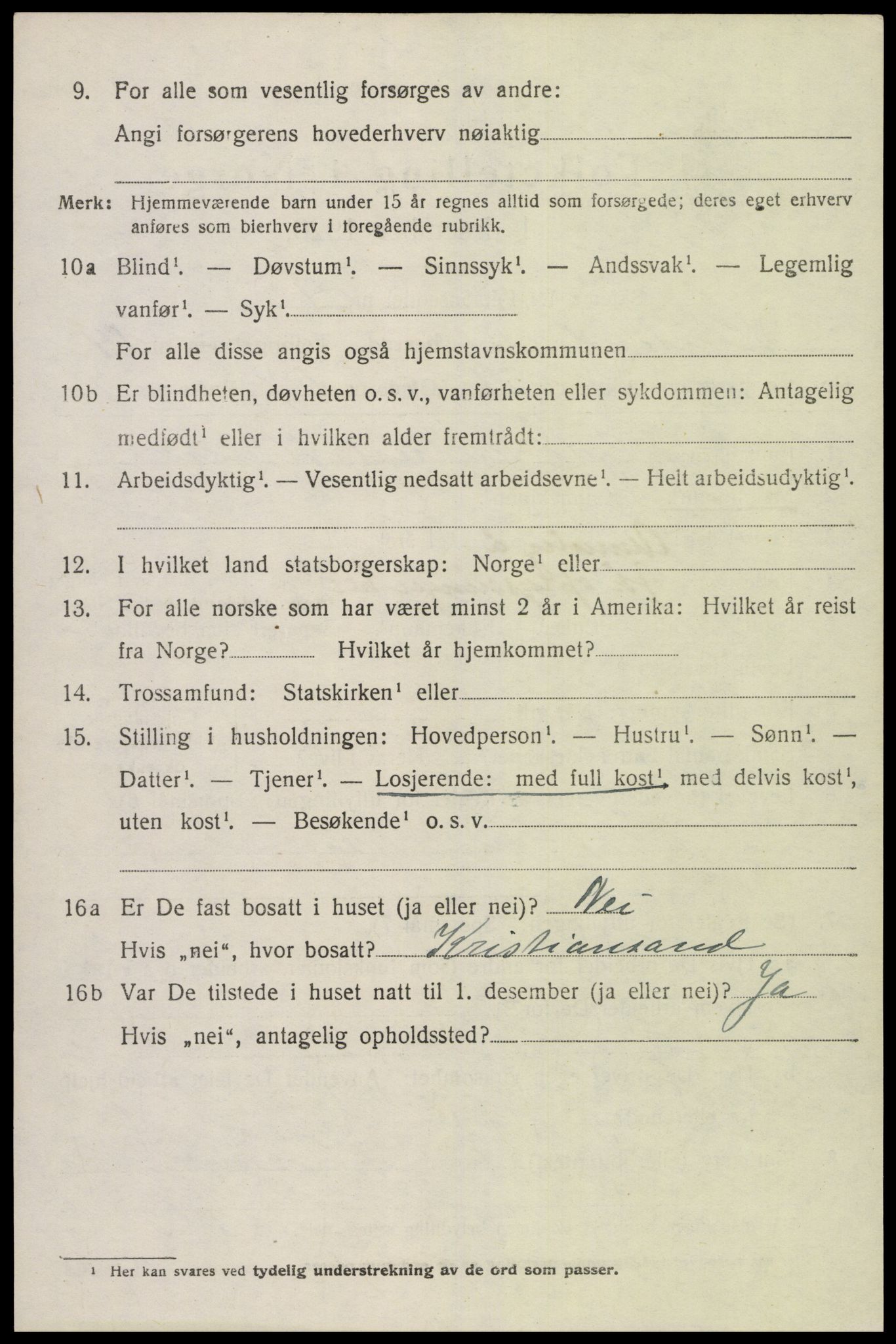 SAK, Folketelling 1920 for 1029 Sør-Audnedal herred, 1920, s. 5672