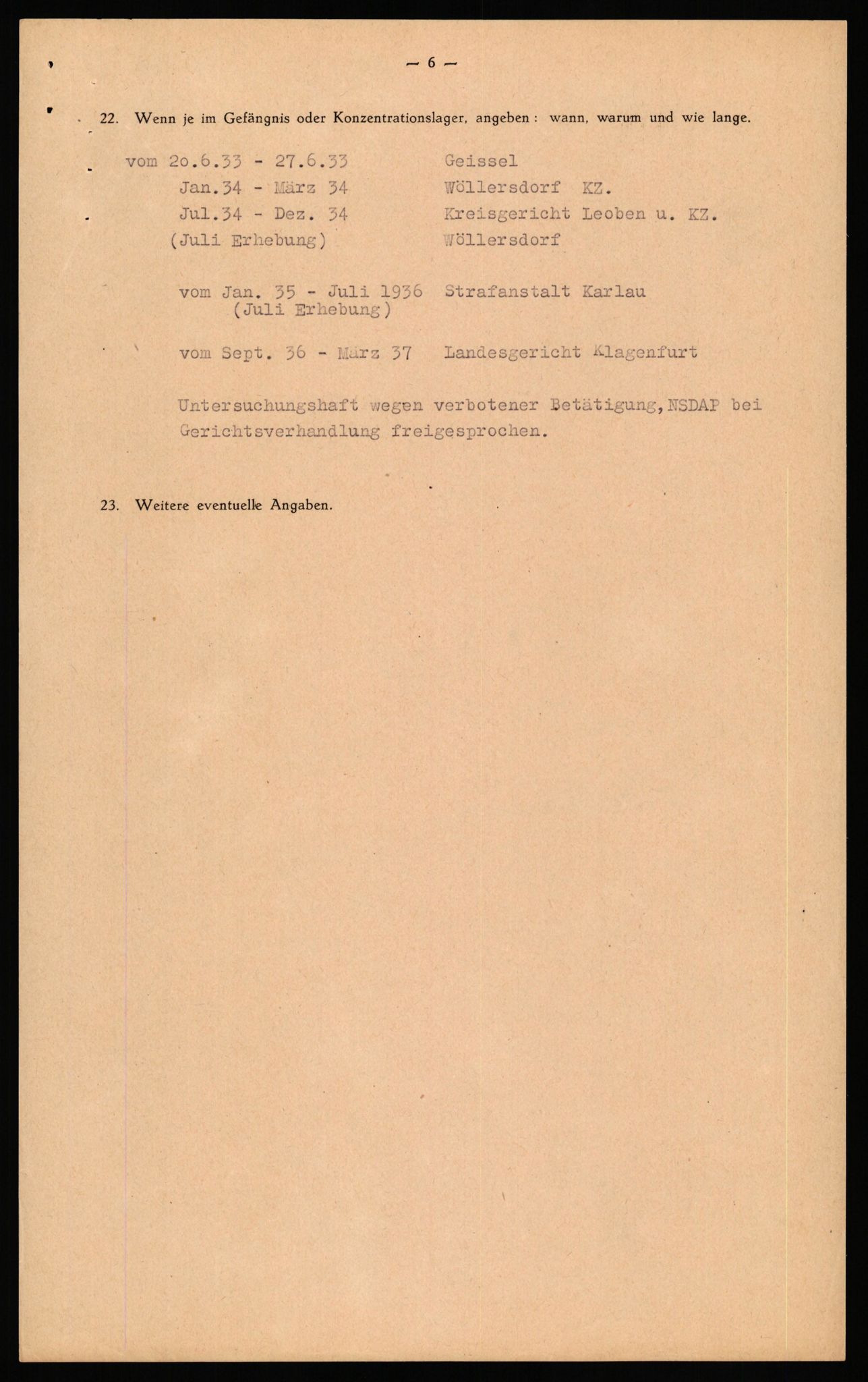 Forsvaret, Forsvarets overkommando II, AV/RA-RAFA-3915/D/Db/L0039: CI Questionaires. Tyske okkupasjonsstyrker i Norge. Østerrikere., 1945-1946, s. 189