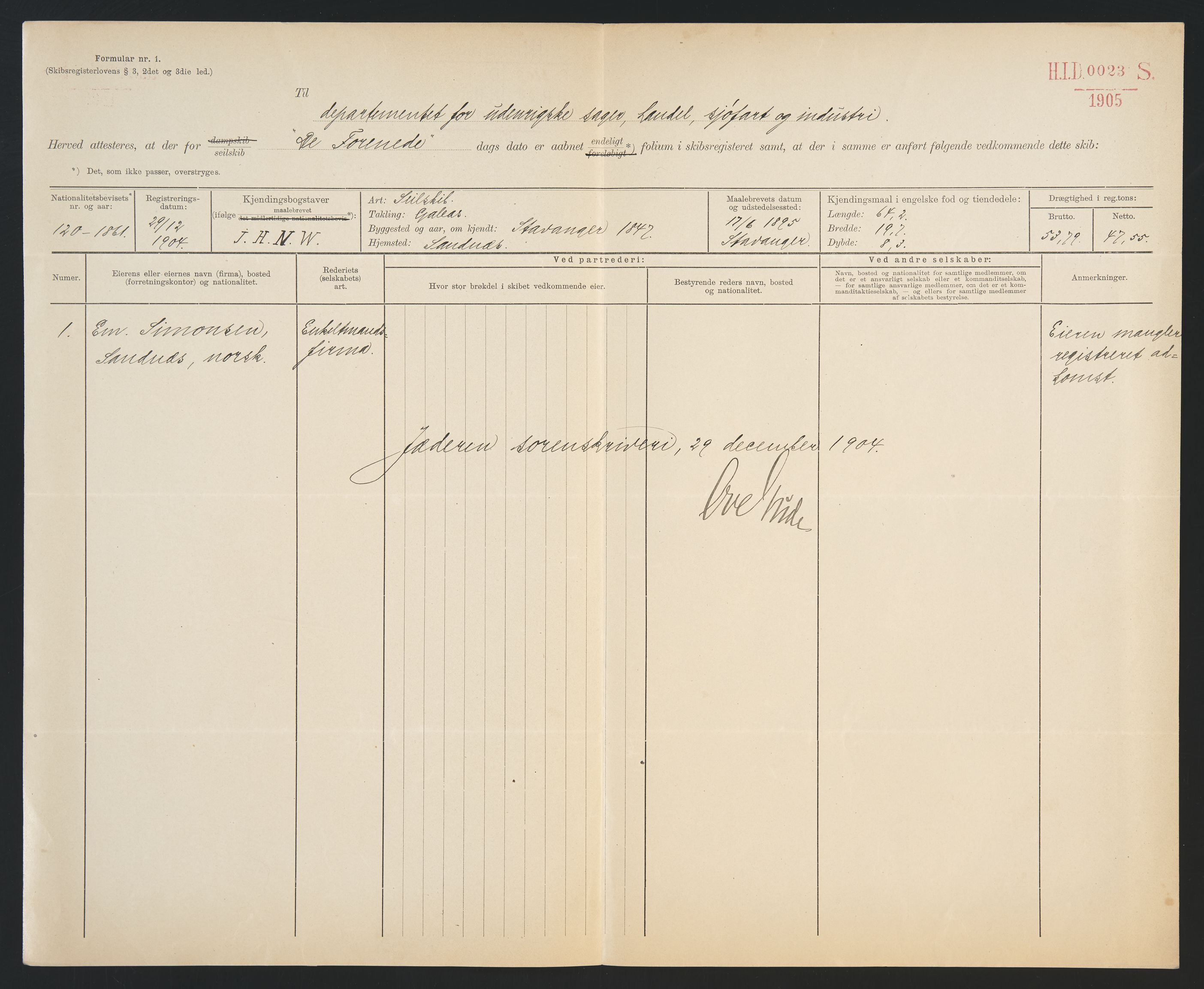 Sjøfartsdirektoratet med forløpere, skipsmapper slettede skip, AV/RA-S-4998/F/Fa/L0235: --, 1847-1930, s. 565
