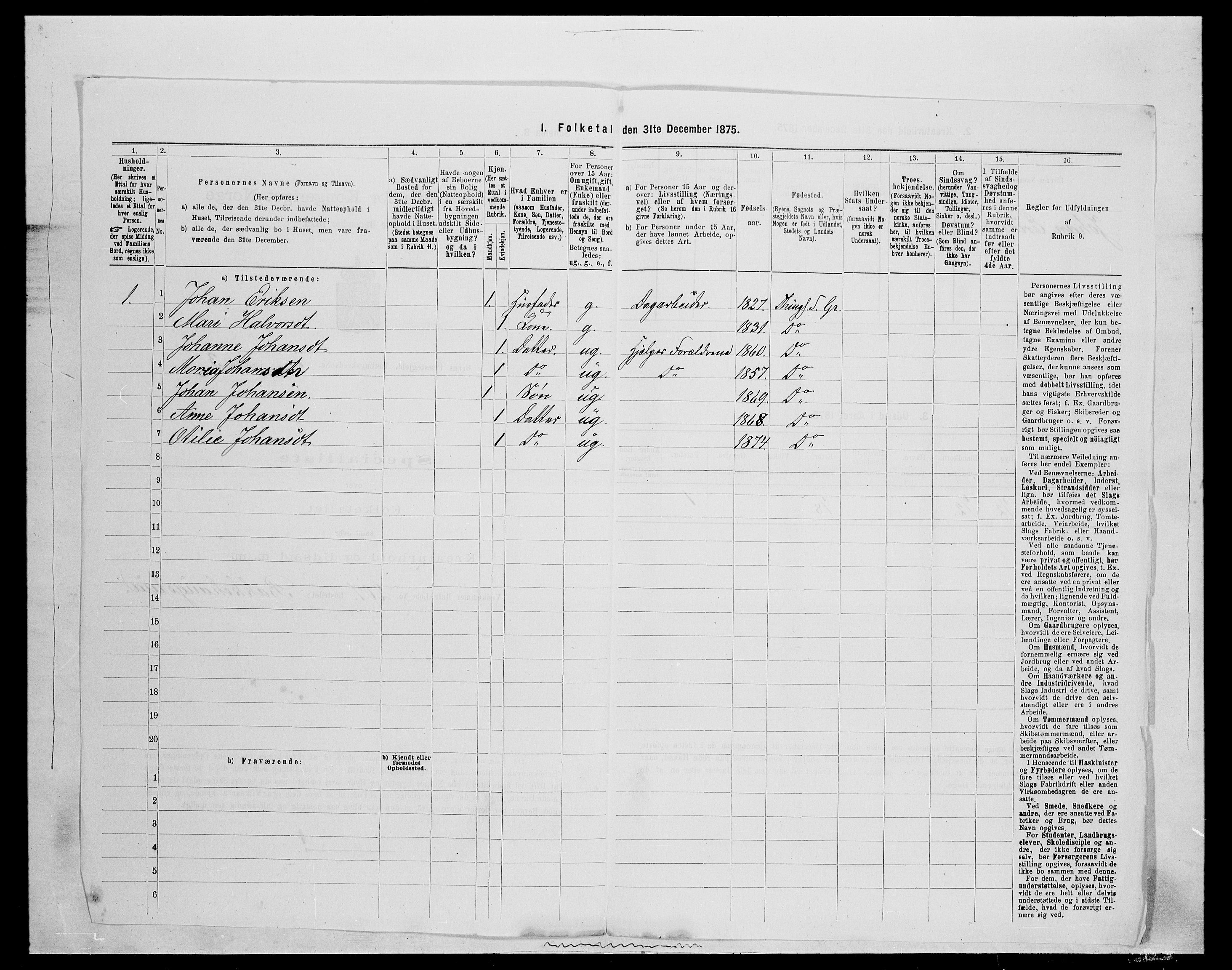 SAH, Folketelling 1875 for 0534P Gran prestegjeld, 1875, s. 1170