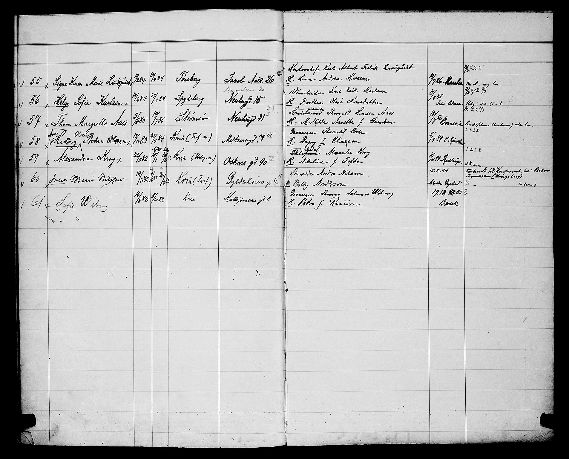 Uranienborg prestekontor Kirkebøker, AV/SAO-A-10877/G/Ga/L0004: Kladd til kirkebok nr. 4, 1898-1902