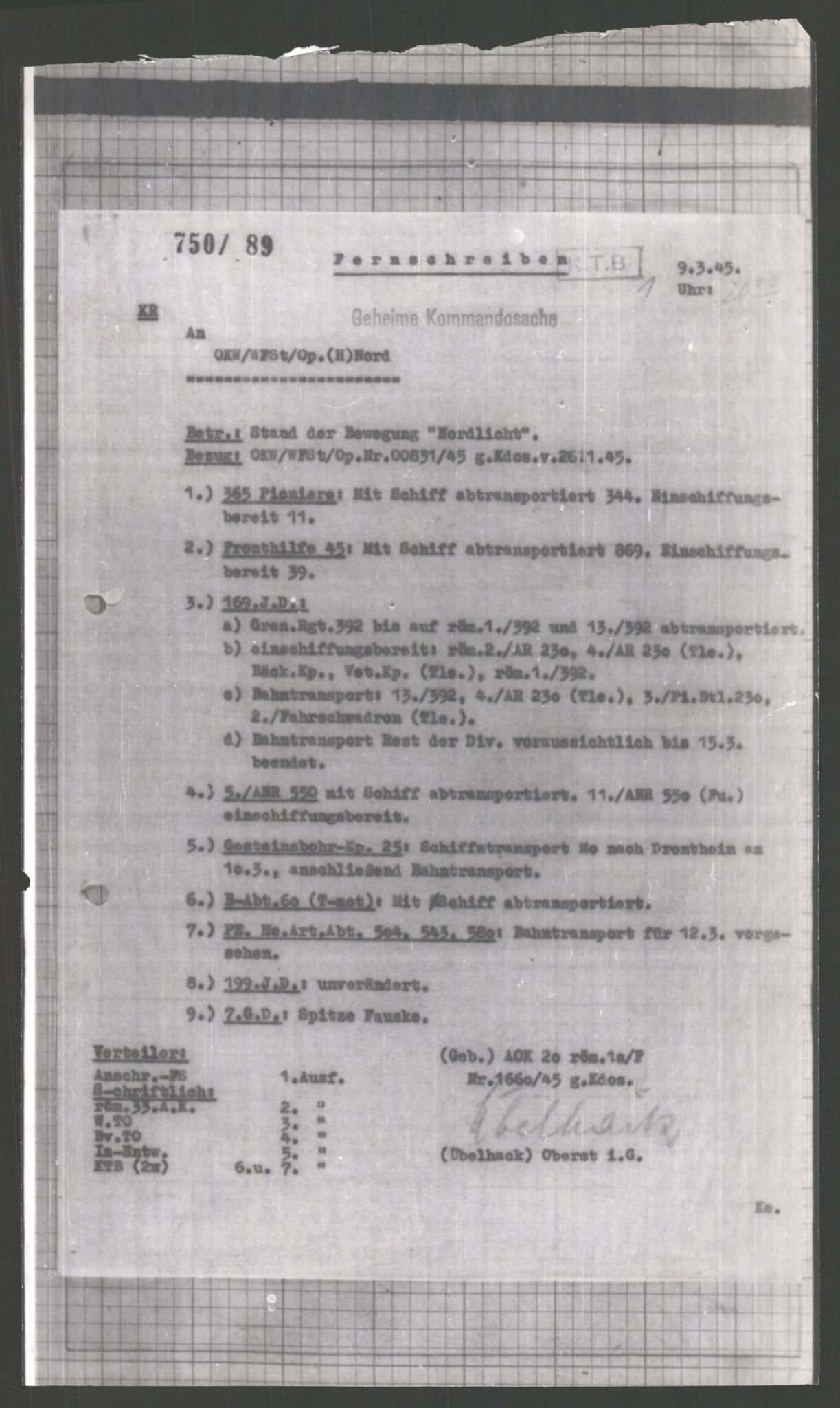 Forsvarets Overkommando. 2 kontor. Arkiv 11.4. Spredte tyske arkivsaker, AV/RA-RAFA-7031/D/Dar/Dara/L0003: Krigsdagbøker for 20. Gebirgs-Armee-Oberkommando (AOK 20), 1945, s. 525