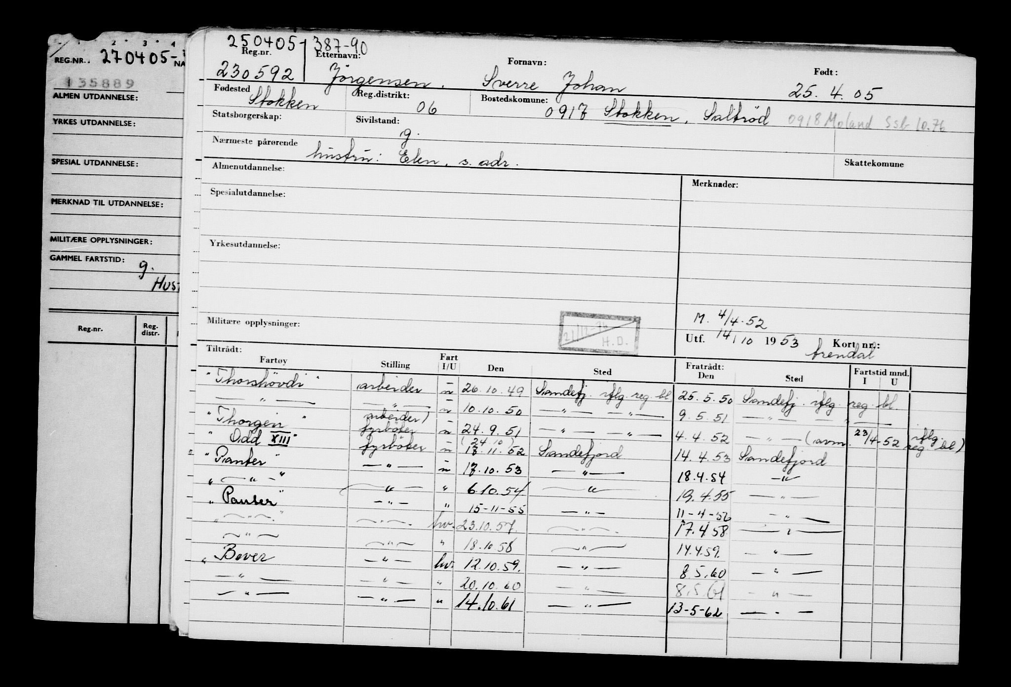 Direktoratet for sjømenn, AV/RA-S-3545/G/Gb/L0058: Hovedkort, 1905, s. 669