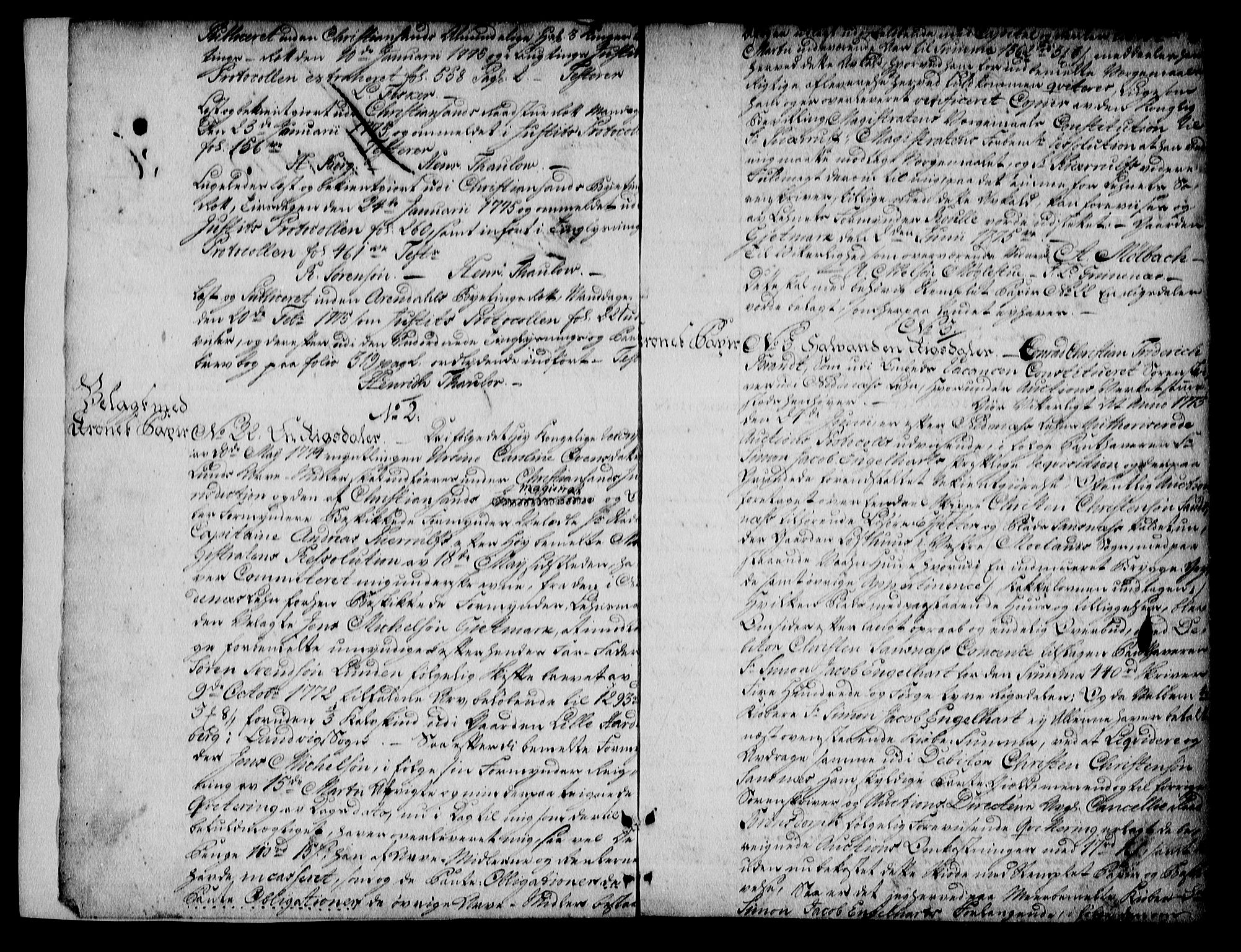 Nedenes sorenskriveri før 1824, SAK/1221-0007/G/Gb/L0013: Pantebok nr. 13, 1775-1778, s. 2