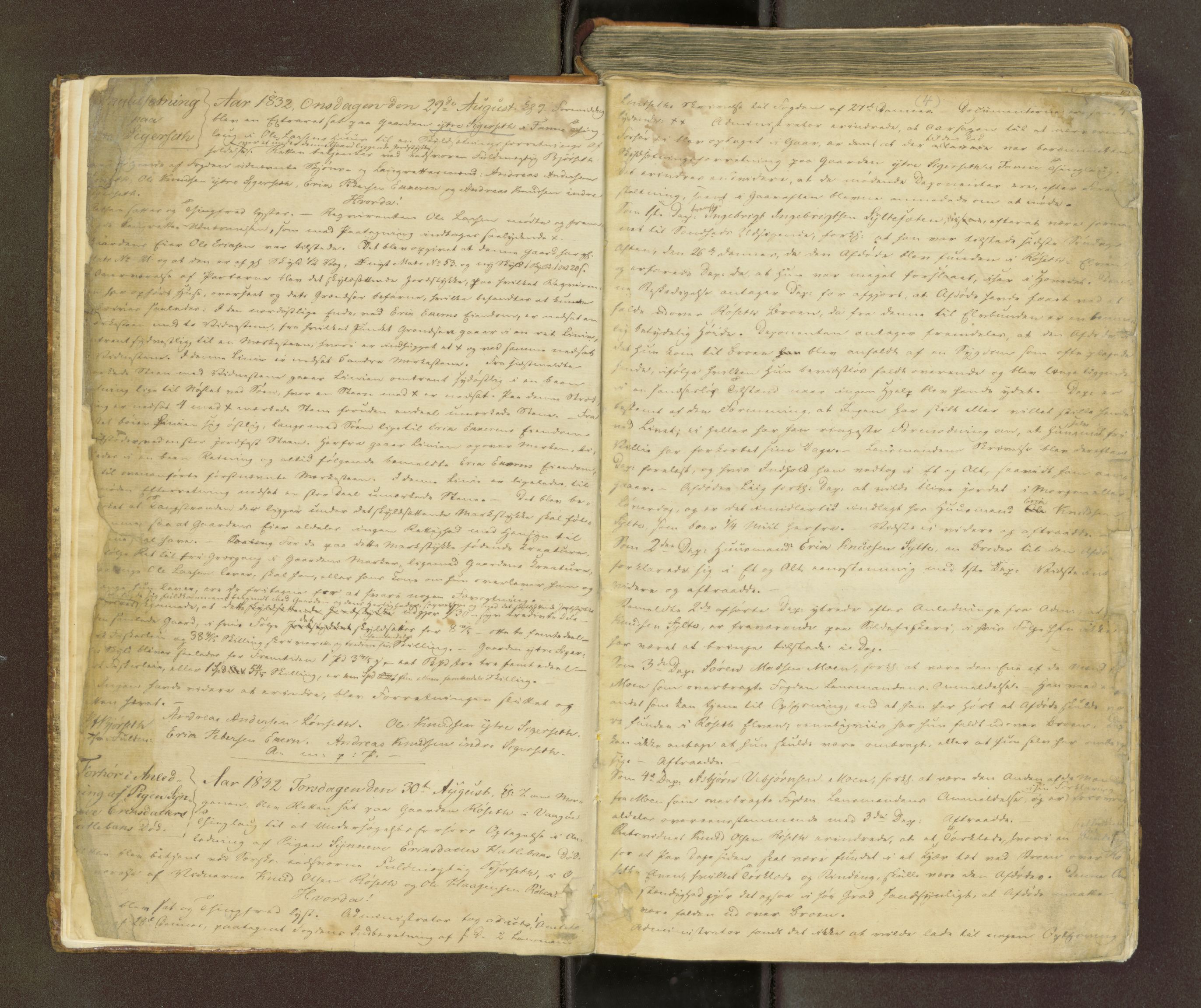 Romsdal sorenskriveri, AV/SAT-A-4149/1/1/1B/L0004: Ekstrarettsprotokoll, 1832-1840, s. 4