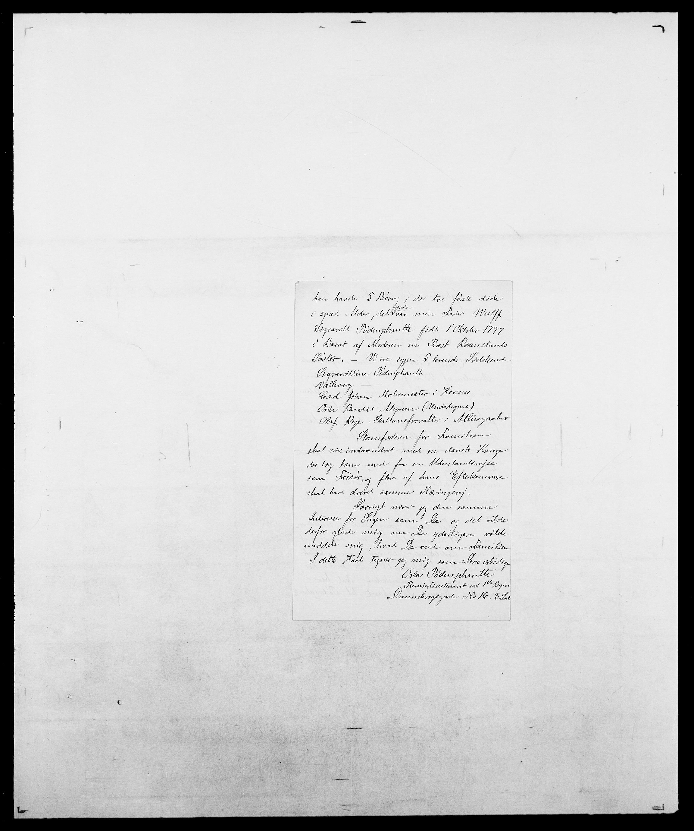 Delgobe, Charles Antoine - samling, AV/SAO-PAO-0038/D/Da/L0031: de Place - Raaum, s. 457