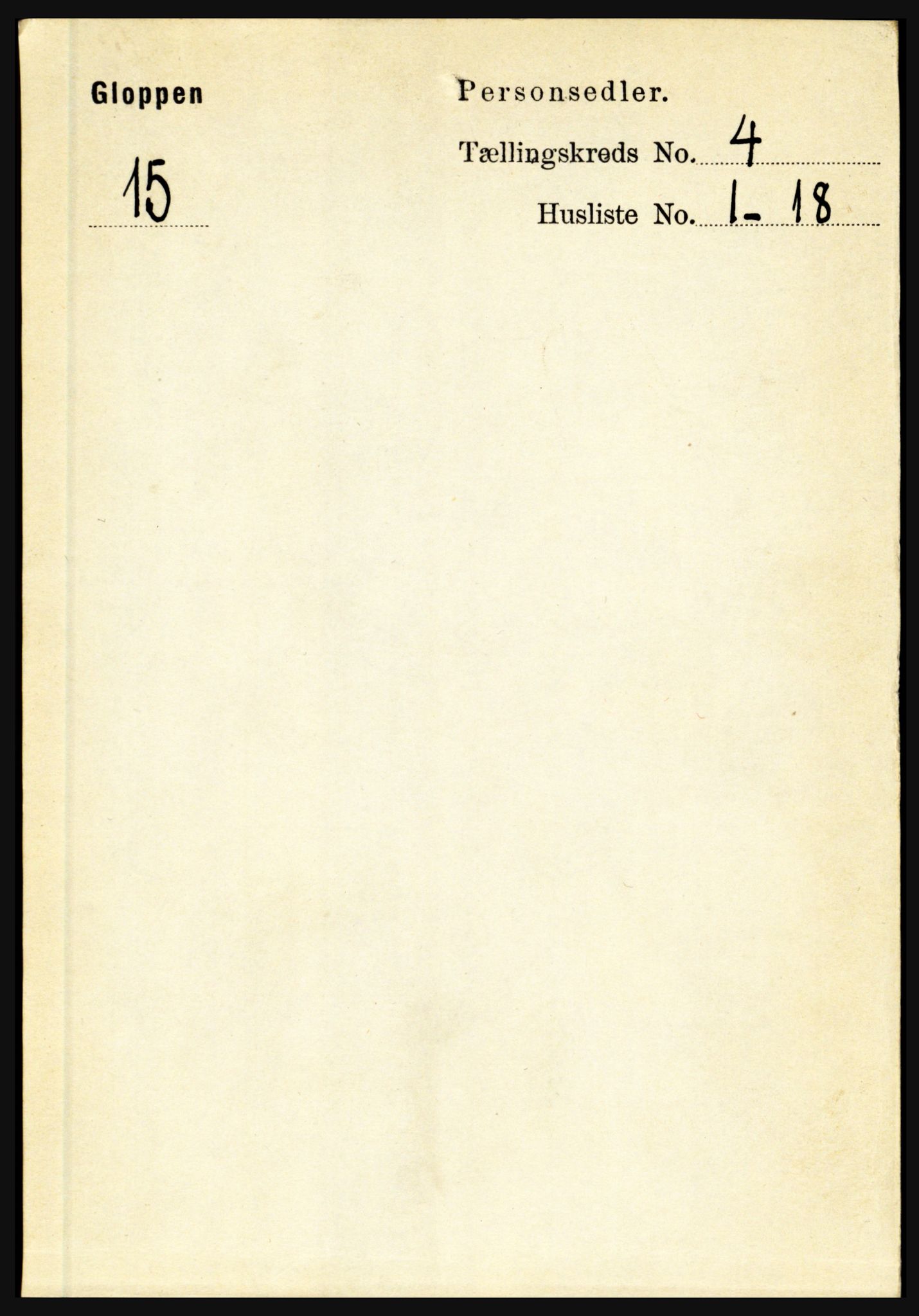 RA, Folketelling 1891 for 1445 Gloppen herred, 1891, s. 1682