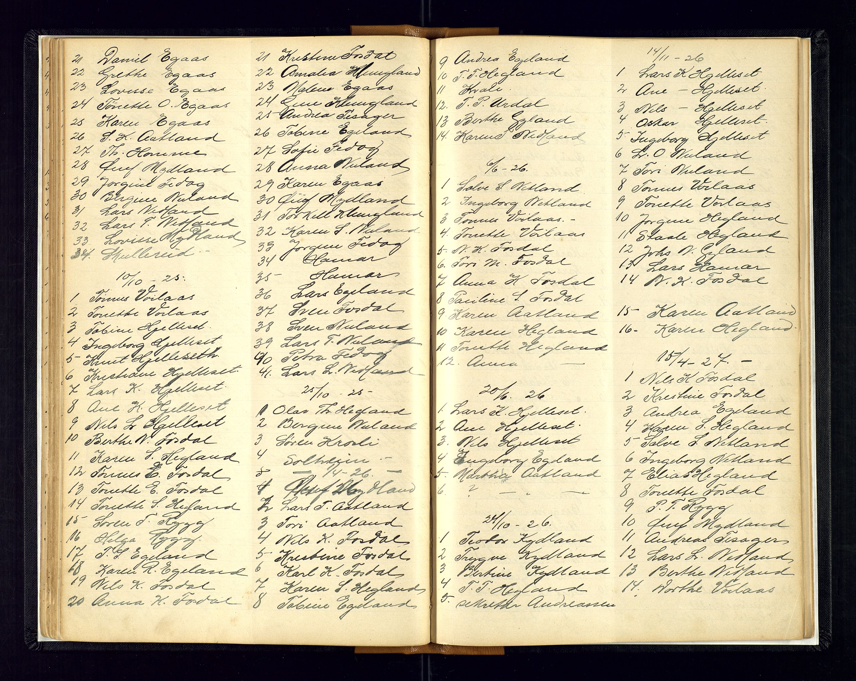 Bakke sokneprestkontor, AV/SAK-1111-0002/F/Fc/Fcb/L0001: Kommunikantprotokoll nr. C-1, 1893-1986