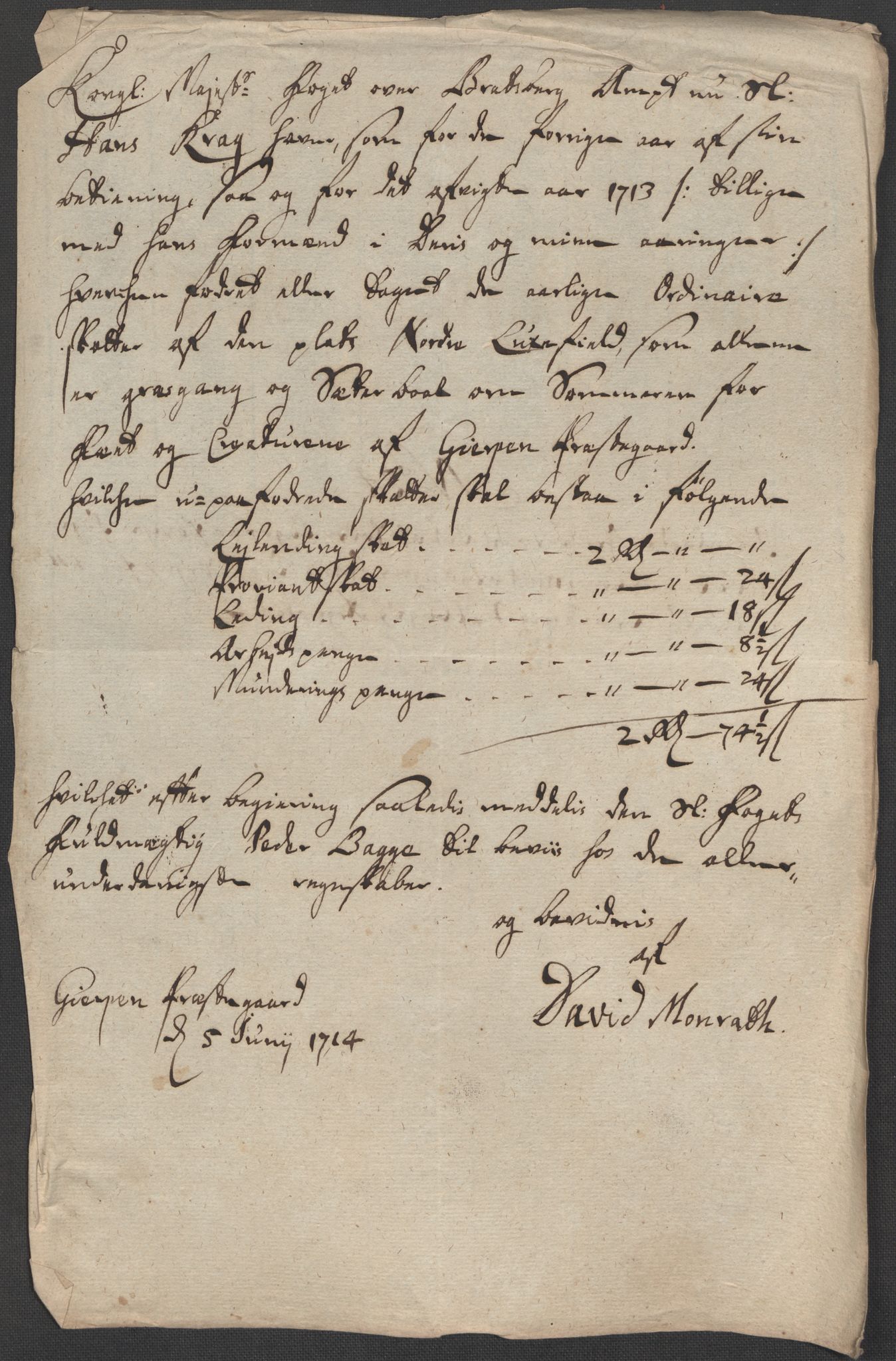 Rentekammeret inntil 1814, Reviderte regnskaper, Fogderegnskap, RA/EA-4092/R36/L2125: Fogderegnskap Øvre og Nedre Telemark og Bamble, 1713, s. 154