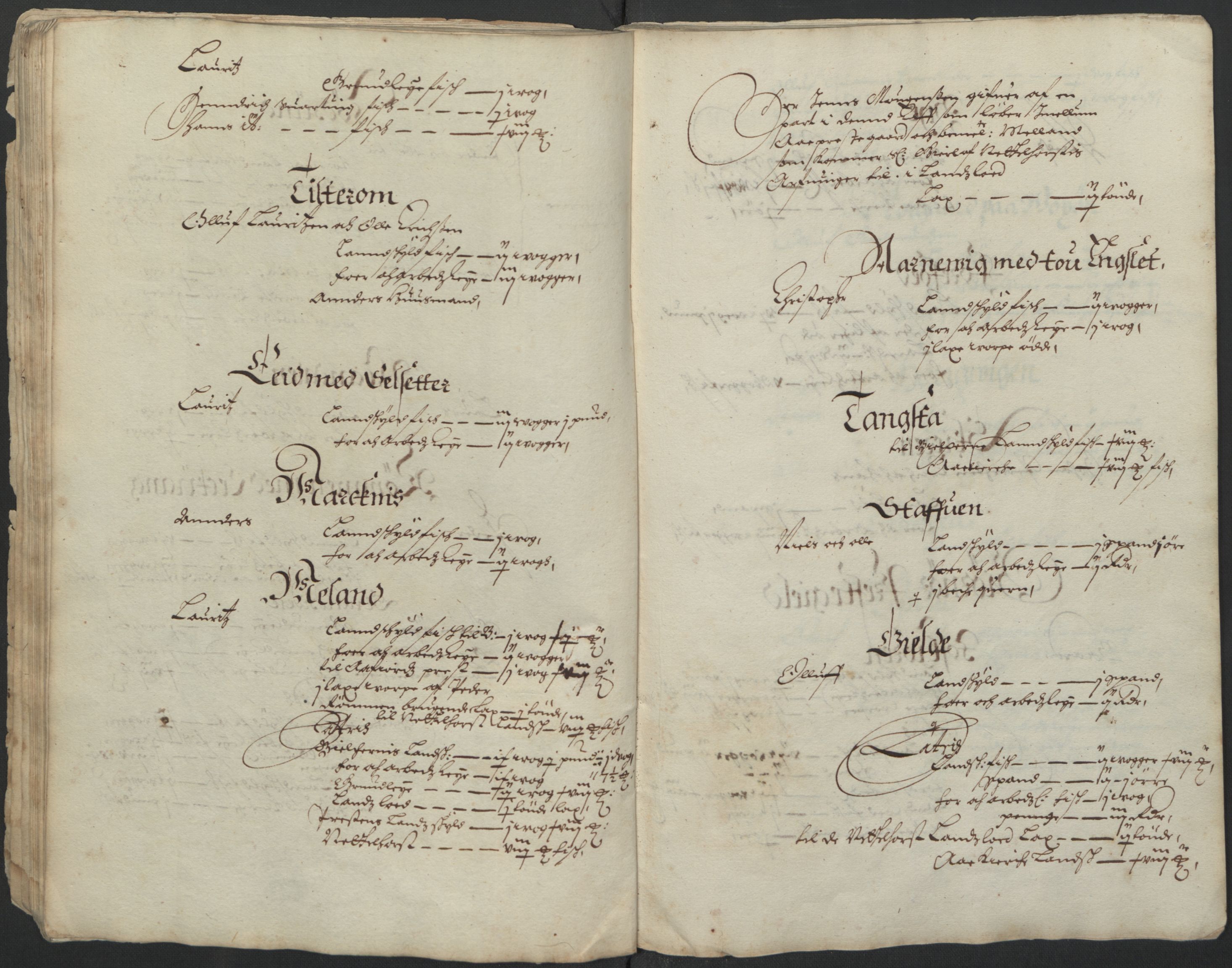 Rentekammeret inntil 1814, Realistisk ordnet avdeling, AV/RA-EA-4070/L/L0029/0005: Trondheim lagdømme: / Jordebok over Østråt og Tøndel gård og gods, 1661