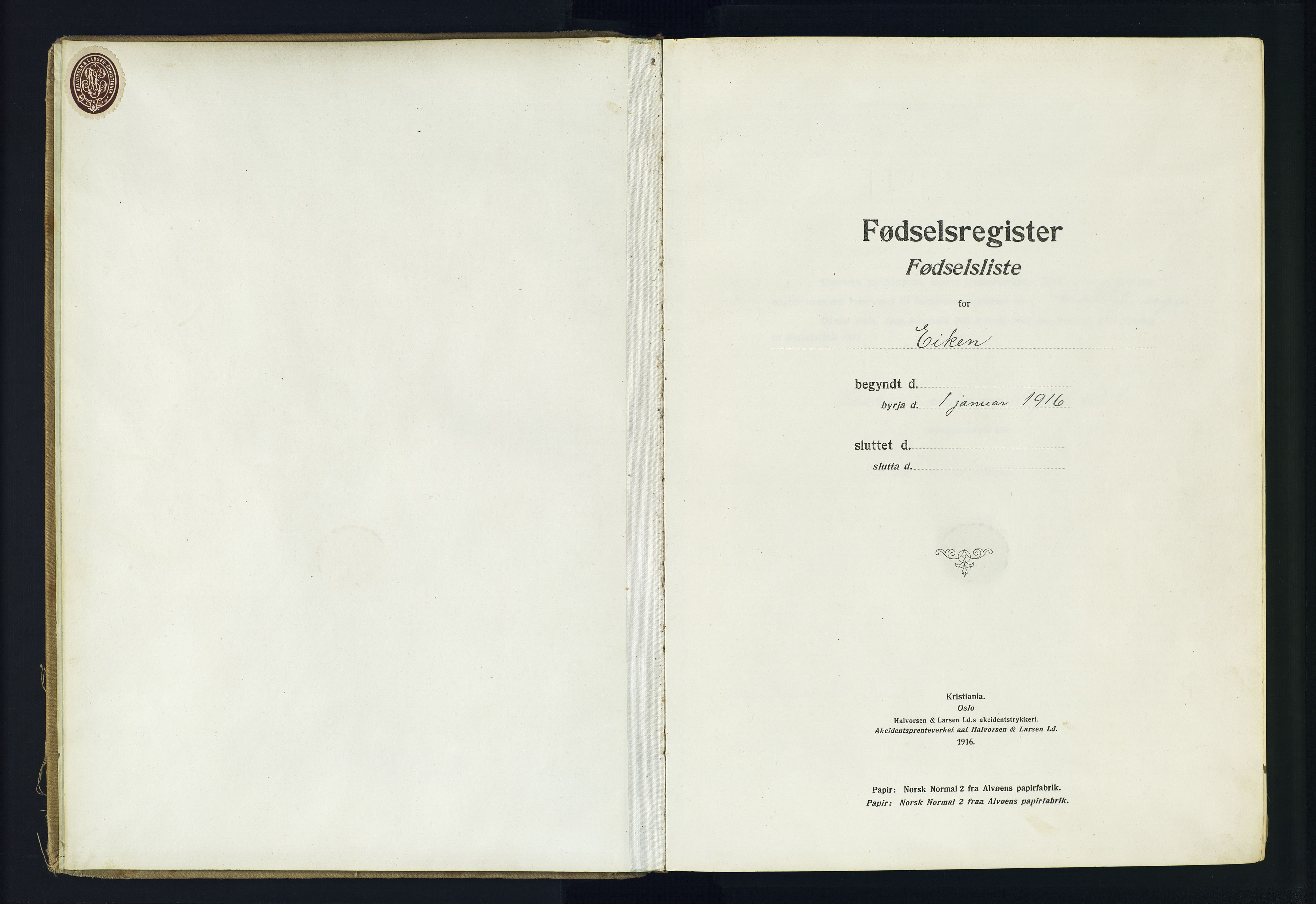 Hægebostad sokneprestkontor, AV/SAK-1111-0024/J/Ja/L0002: Fødselsregister nr. II.6.8, 1916-1982