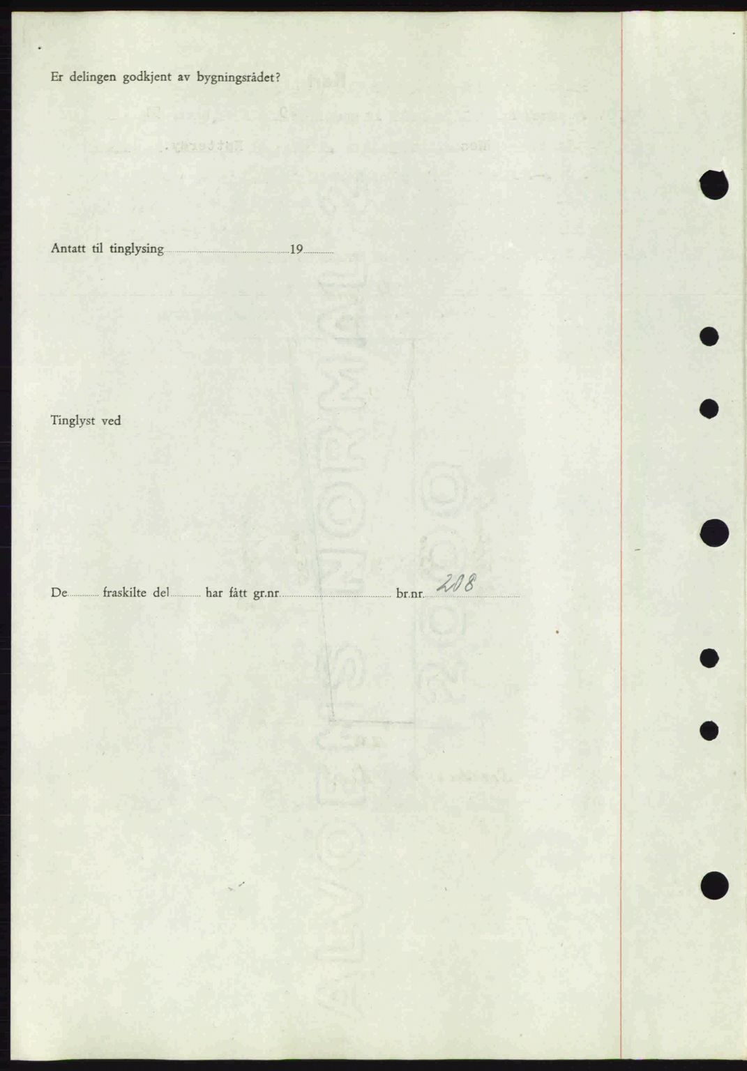 Tønsberg sorenskriveri, AV/SAKO-A-130/G/Ga/Gaa/L0017a: Pantebok nr. A17a, 1945-1945, Dagboknr: 1721/1945